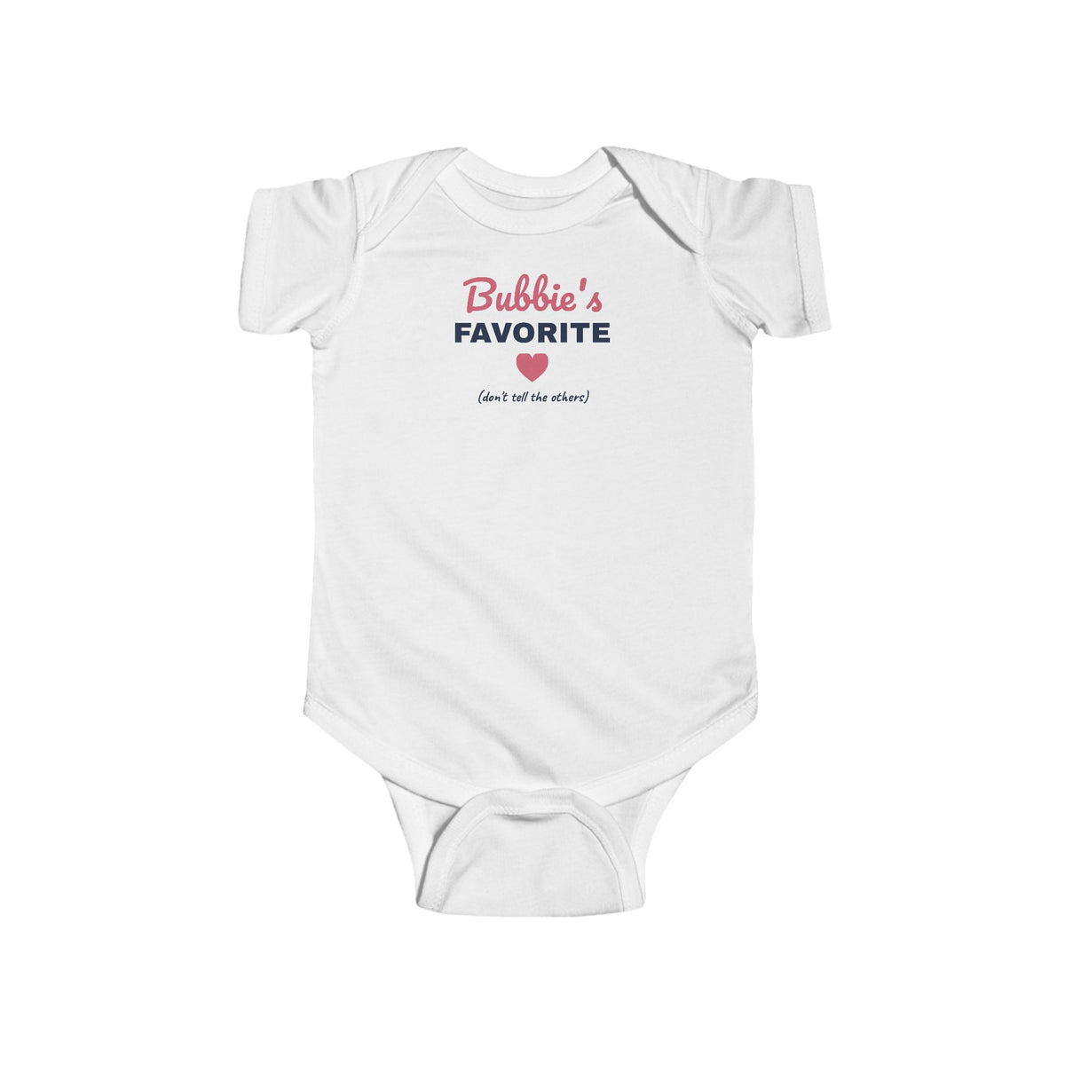 Bubbie's Favorite Baby Bodysuit in White - Shop Israel