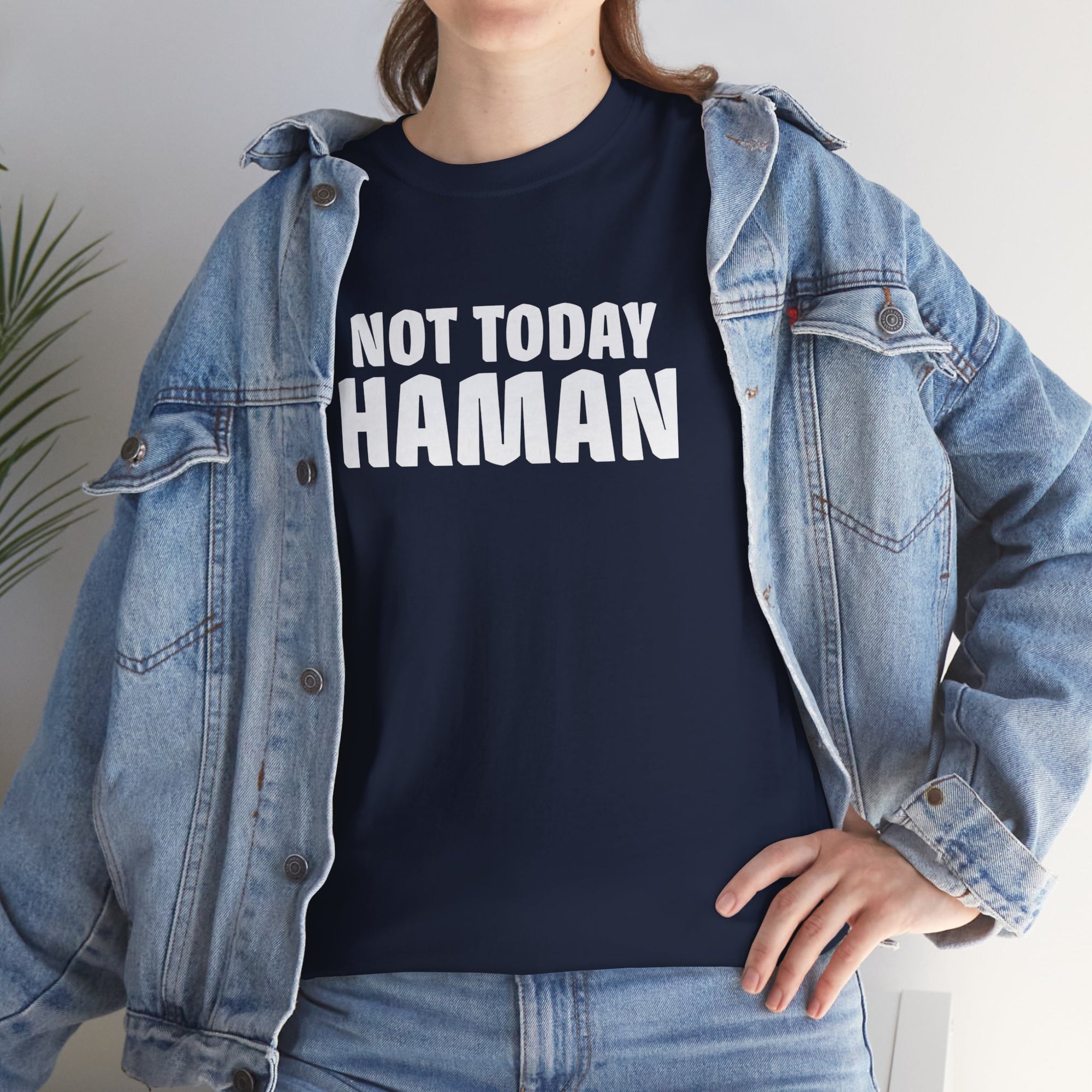 &quot;Not Today Haman&quot; Purim T-Shirt