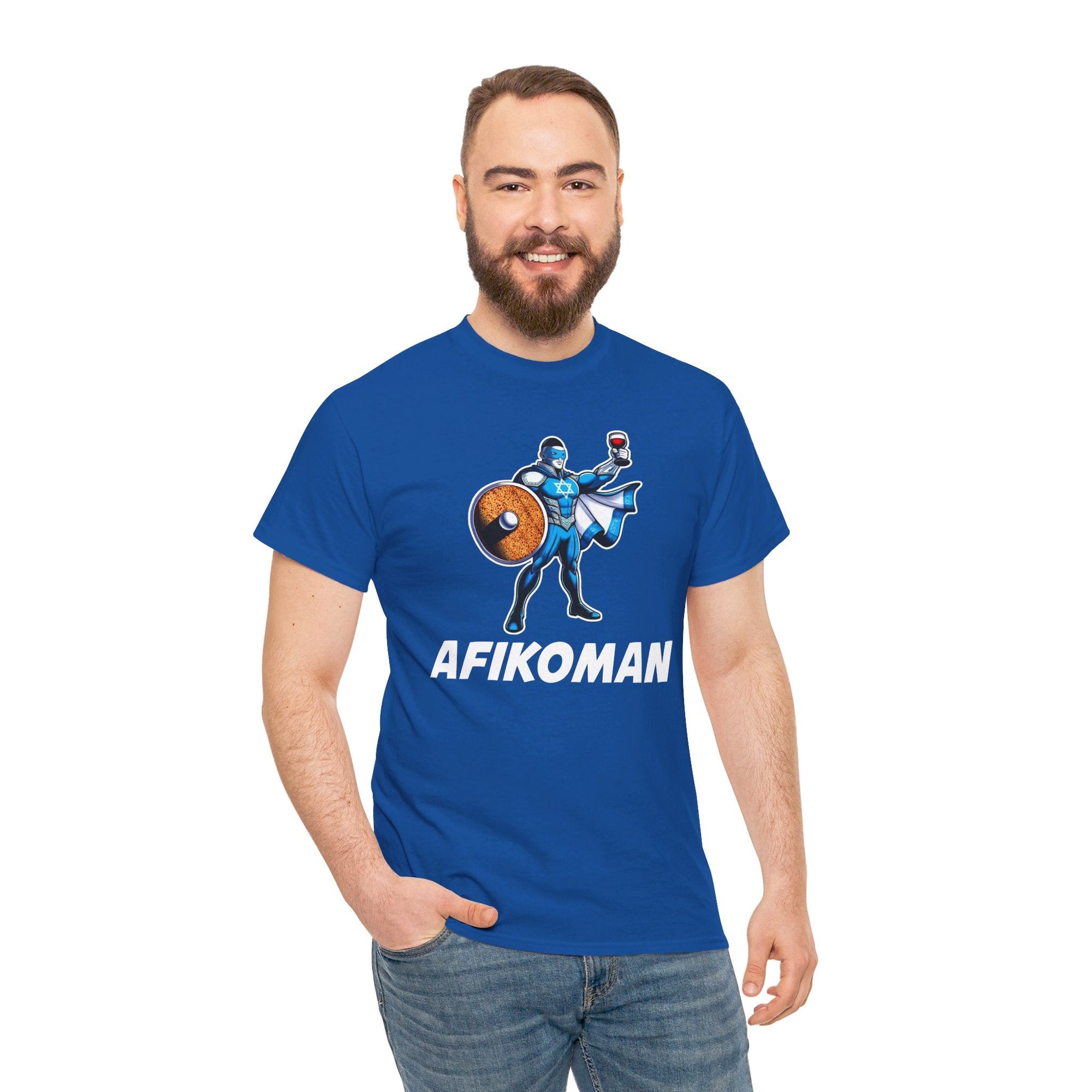 Afikoman Superhero Passover T - Shirt - Shop Israel