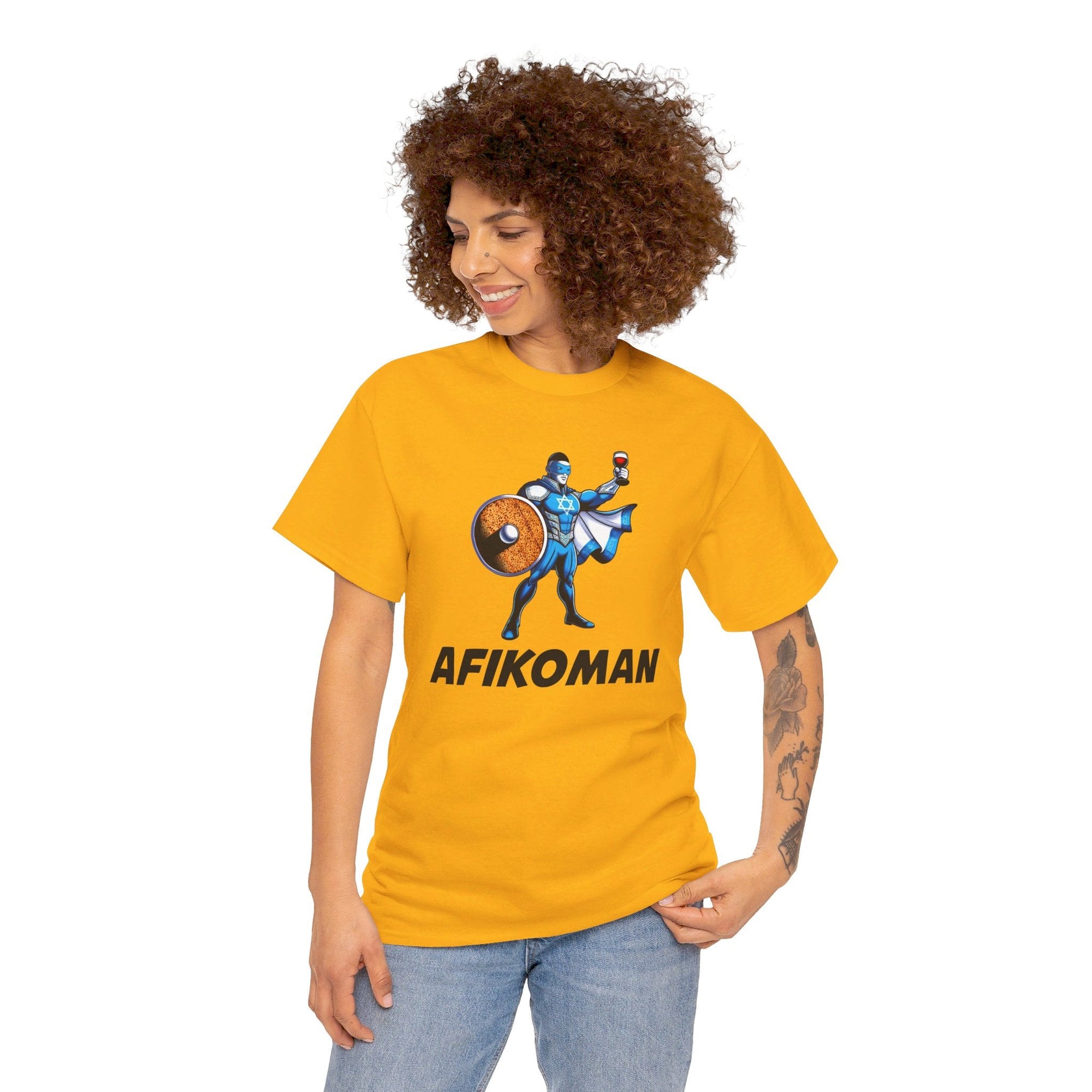 Afikoman Superhero Passover T - Shirt - Shop Israel