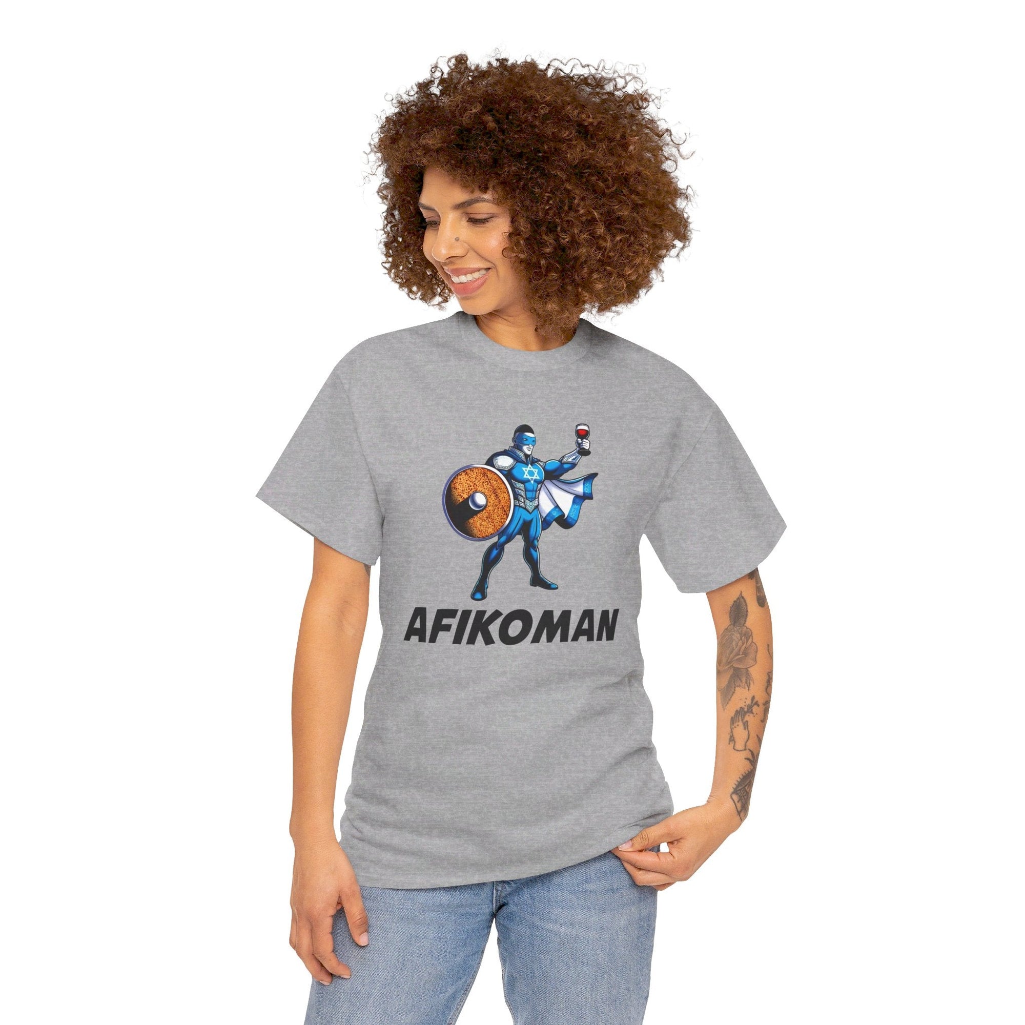 Afikoman Superhero Passover T - Shirt - Shop Israel