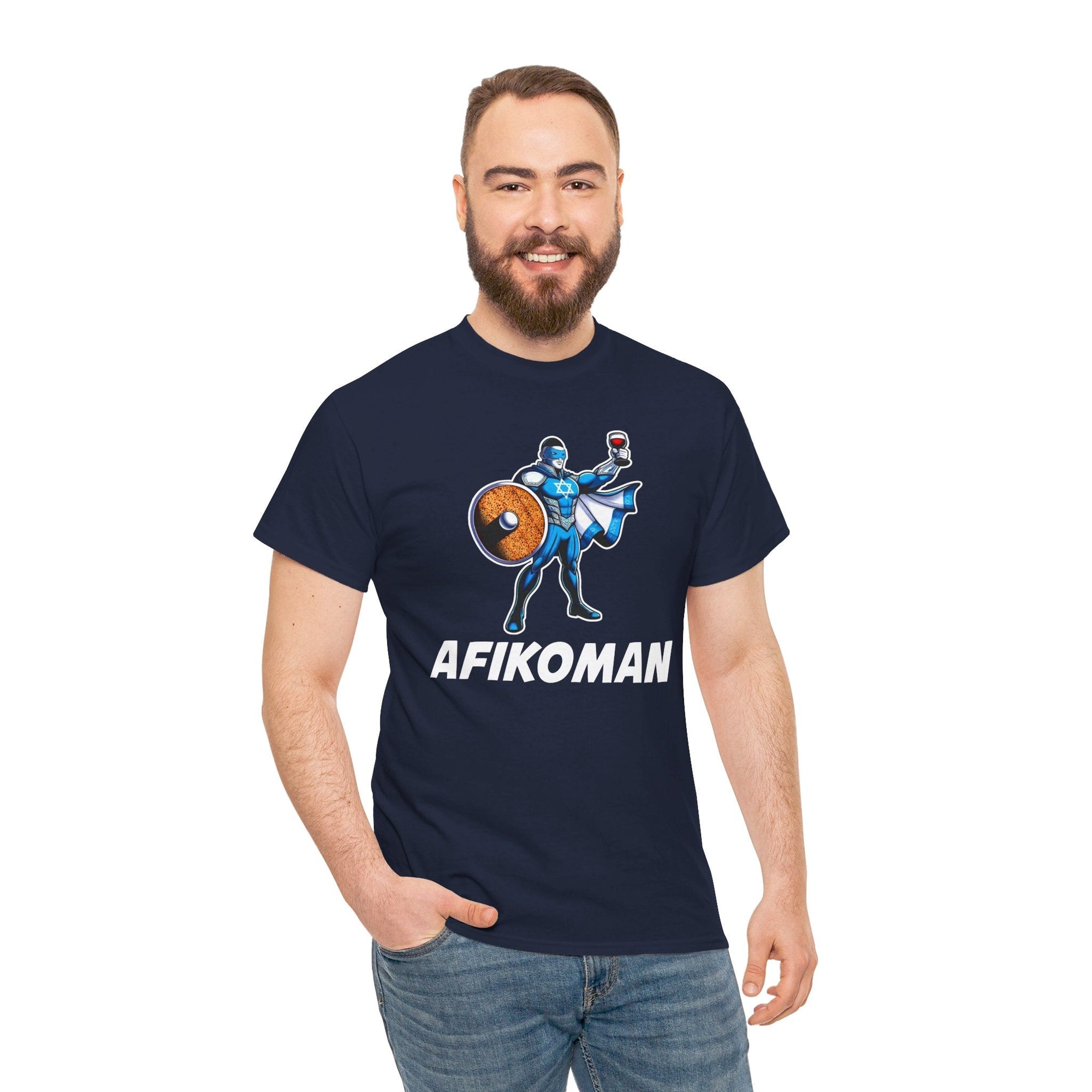 Afikoman Superhero Passover T - Shirt - Shop Israel