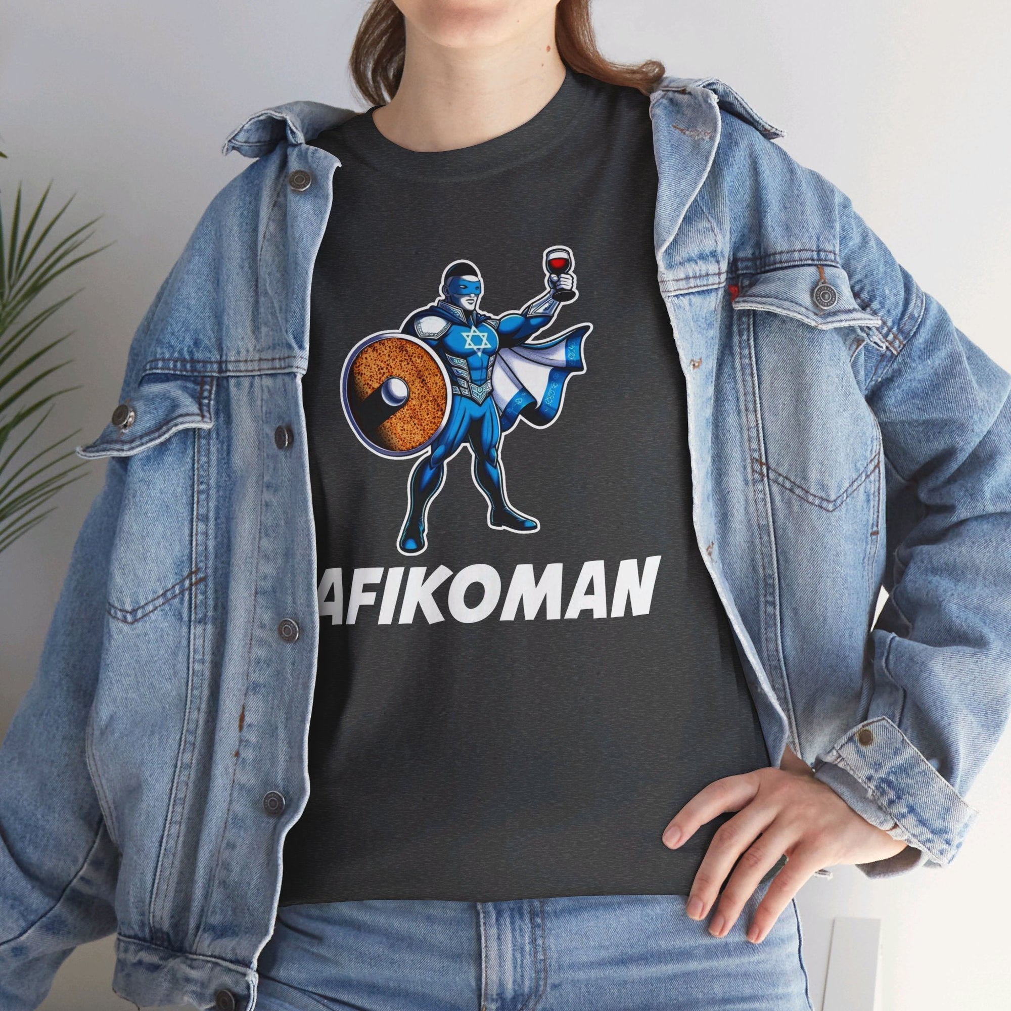 Afikoman Superhero Passover T - Shirt - Shop Israel