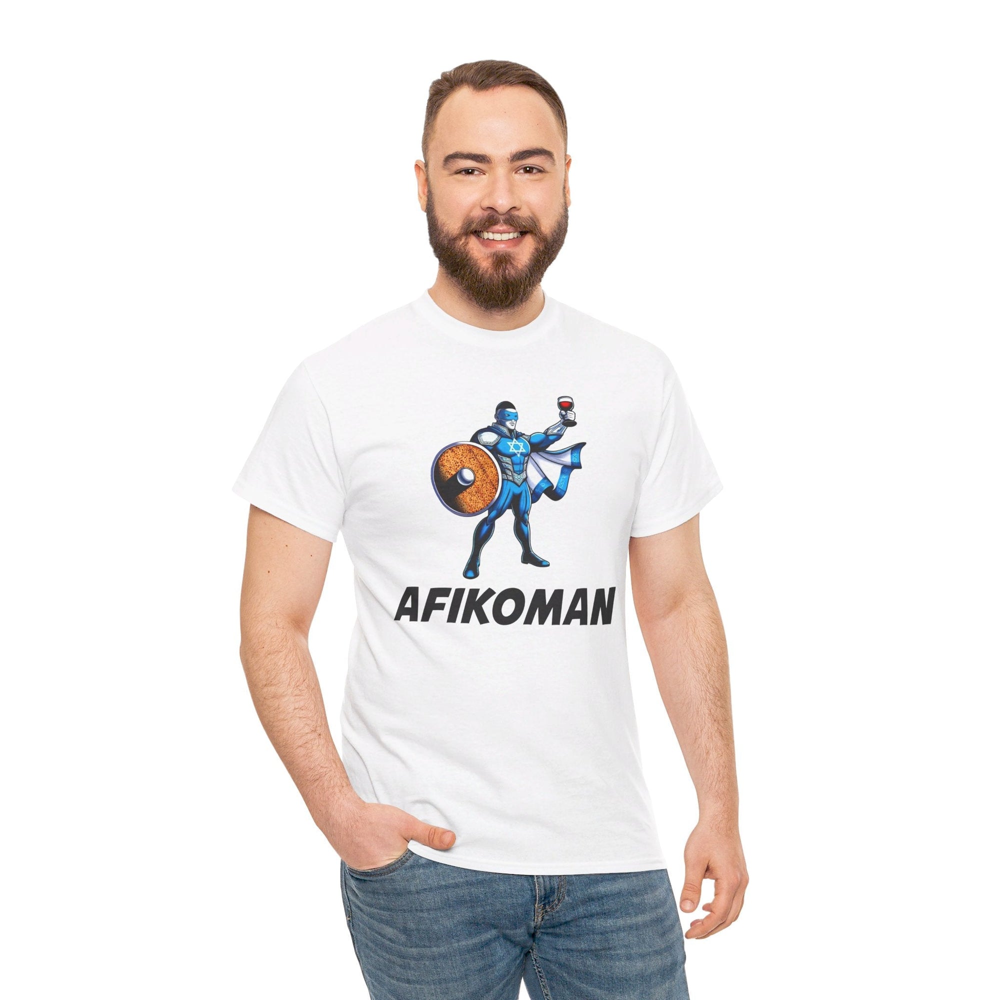 Afikoman Superhero Passover T - Shirt - Shop Israel