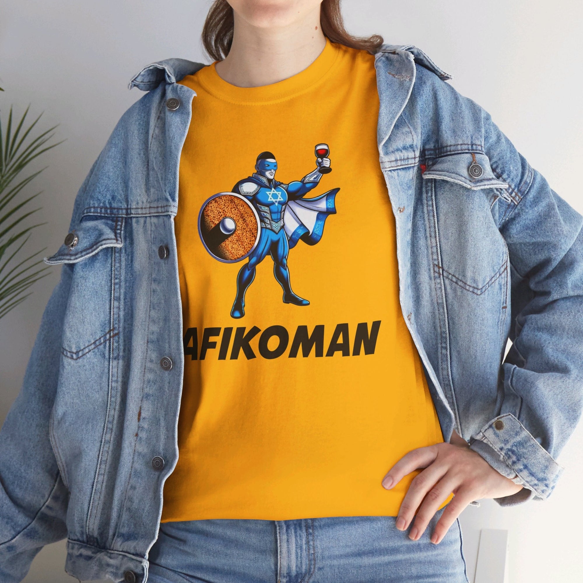 Afikoman Superhero Passover T - Shirt - Shop Israel