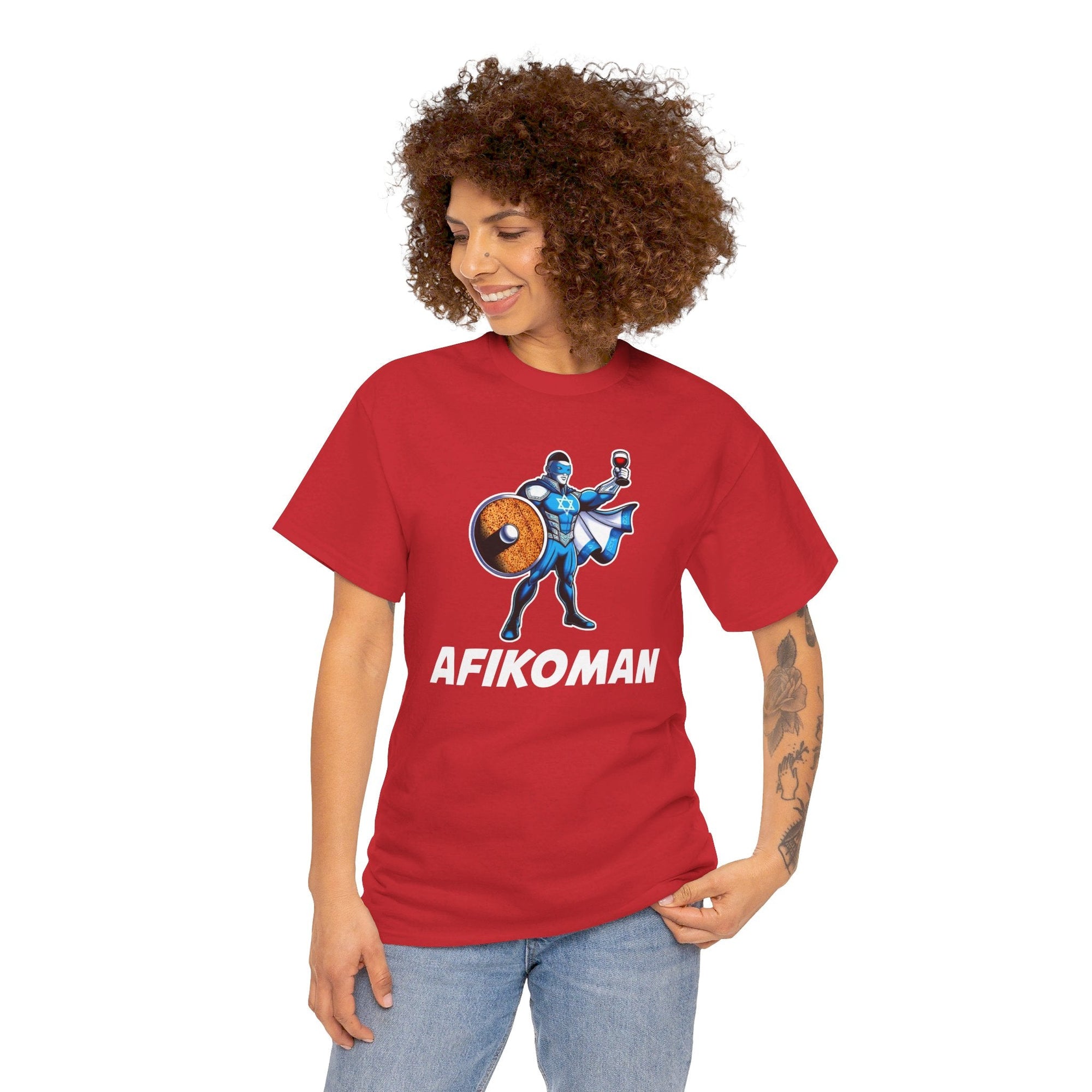 Afikoman Superhero Passover T - Shirt - Shop Israel