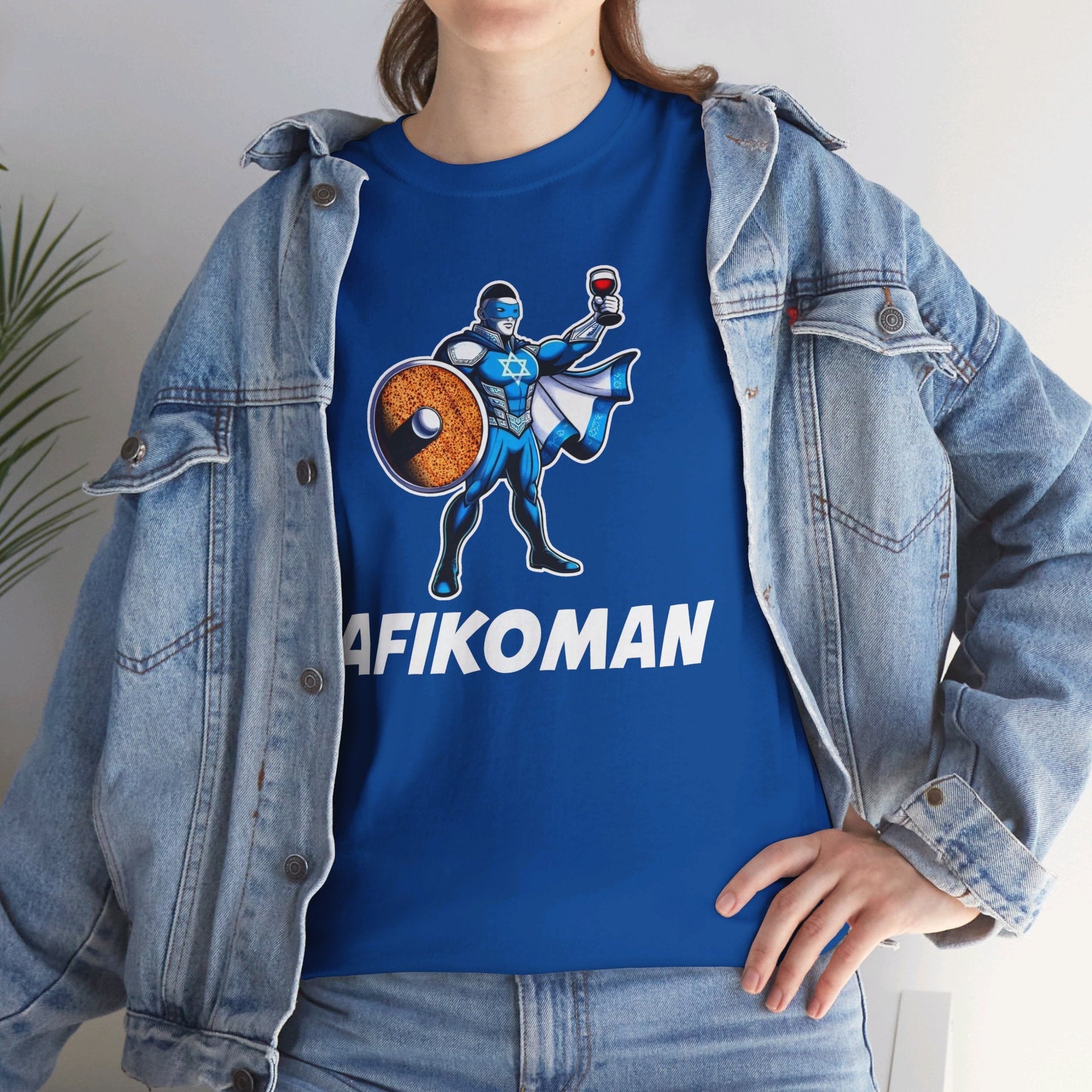 Afikoman Superhero Passover T - Shirt - Shop Israel