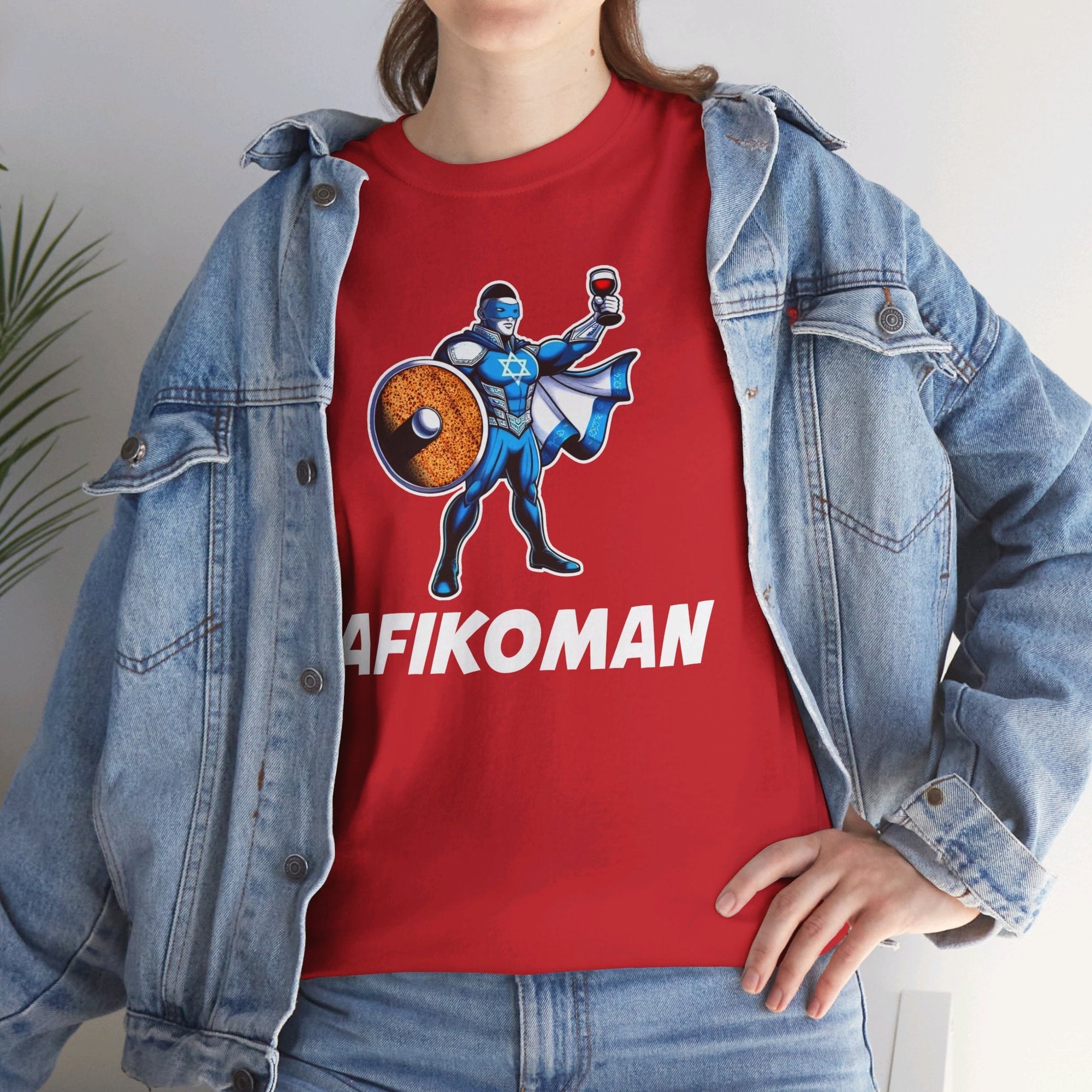 Afikoman Superhero Passover T - Shirt - Shop Israel