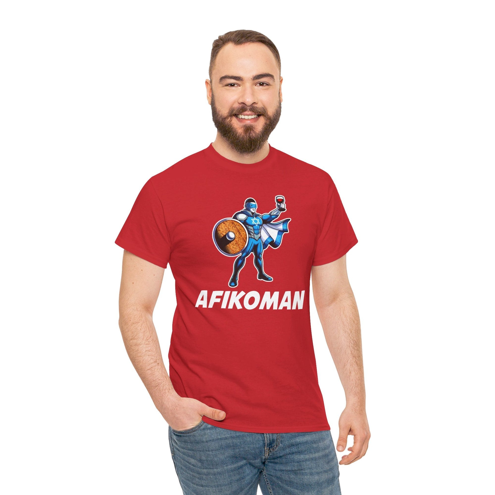 Afikoman Superhero Passover T - Shirt - Shop Israel