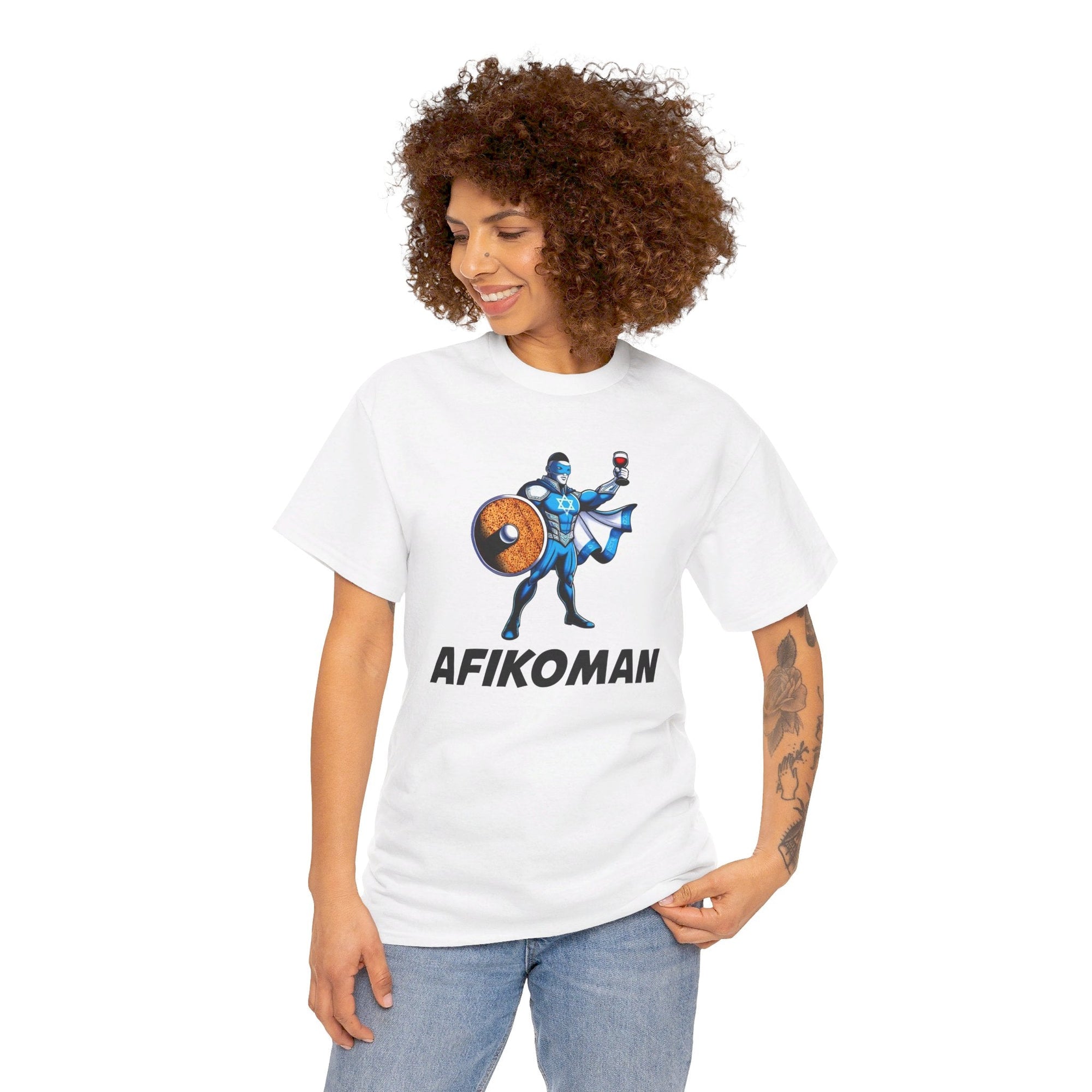 Afikoman Superhero Passover T - Shirt - Shop Israel