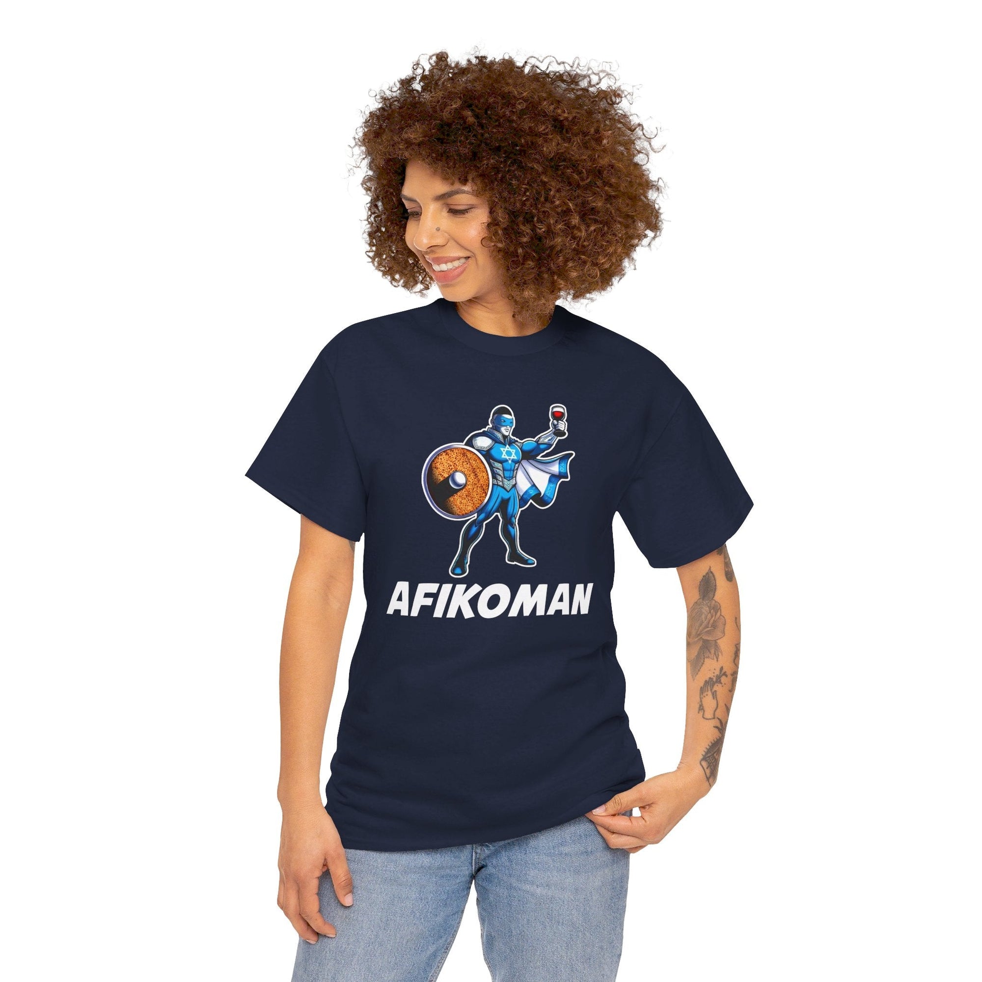 Afikoman Superhero Passover T - Shirt - Shop Israel