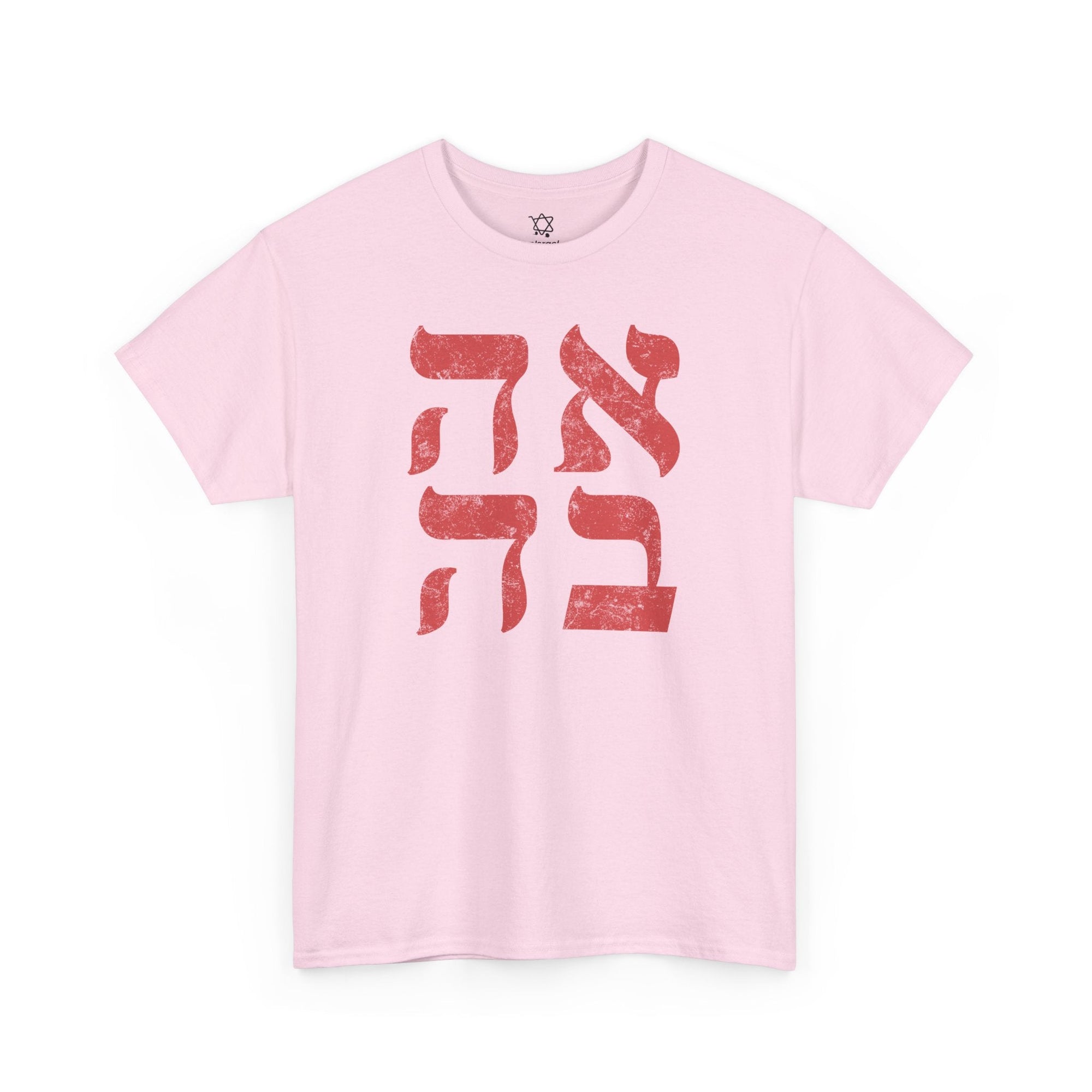 Ahava Hebrew T-Shirt - Shop Israel