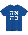 Ahava Hebrew T-Shirt - Shop Israel