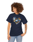 Am Yisrael Chai Heart T-Shirt - Shop Israel