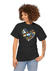 Am Yisrael Chai Heart T-Shirt - Shop Israel