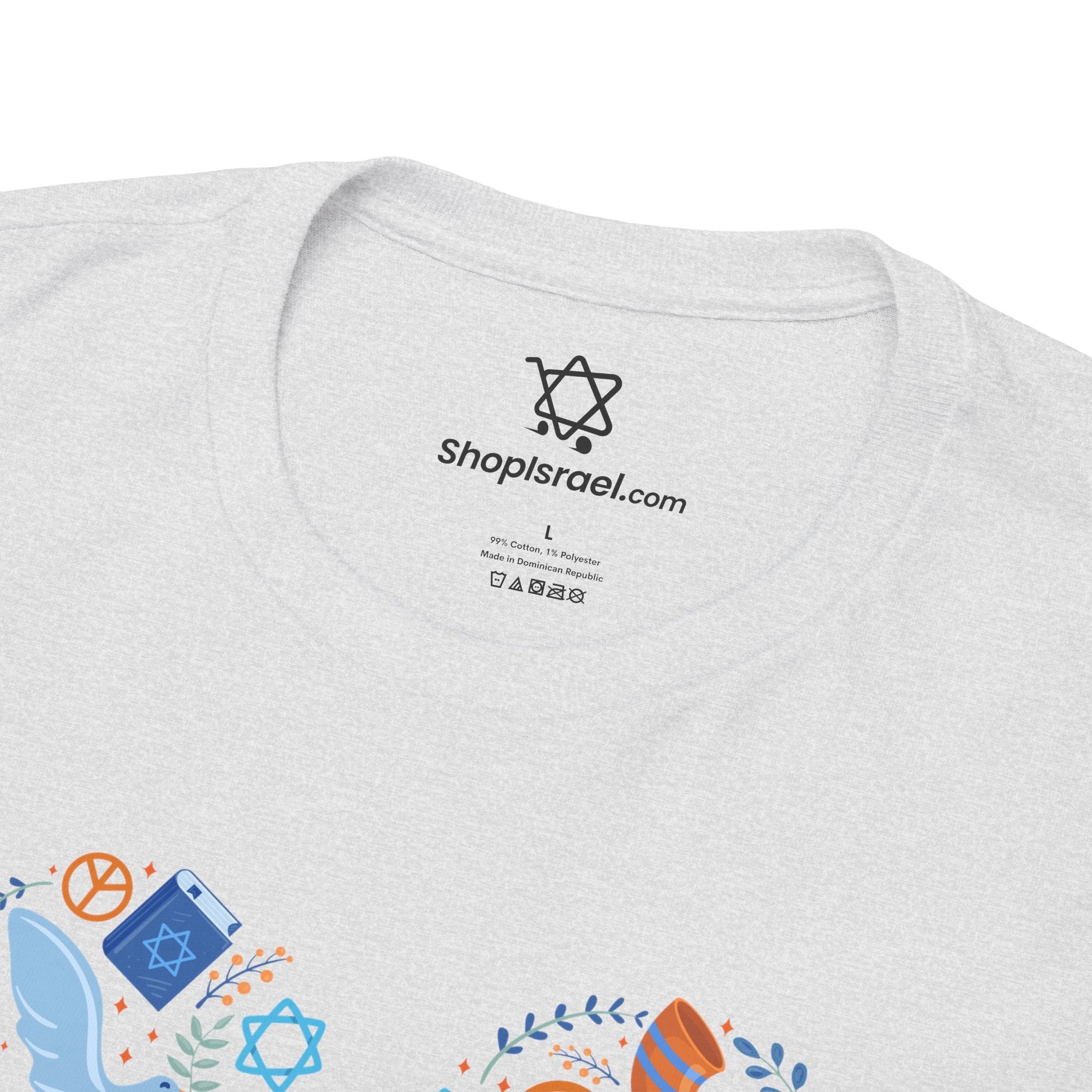 Am Yisrael Chai Heart T-Shirt - Shop Israel