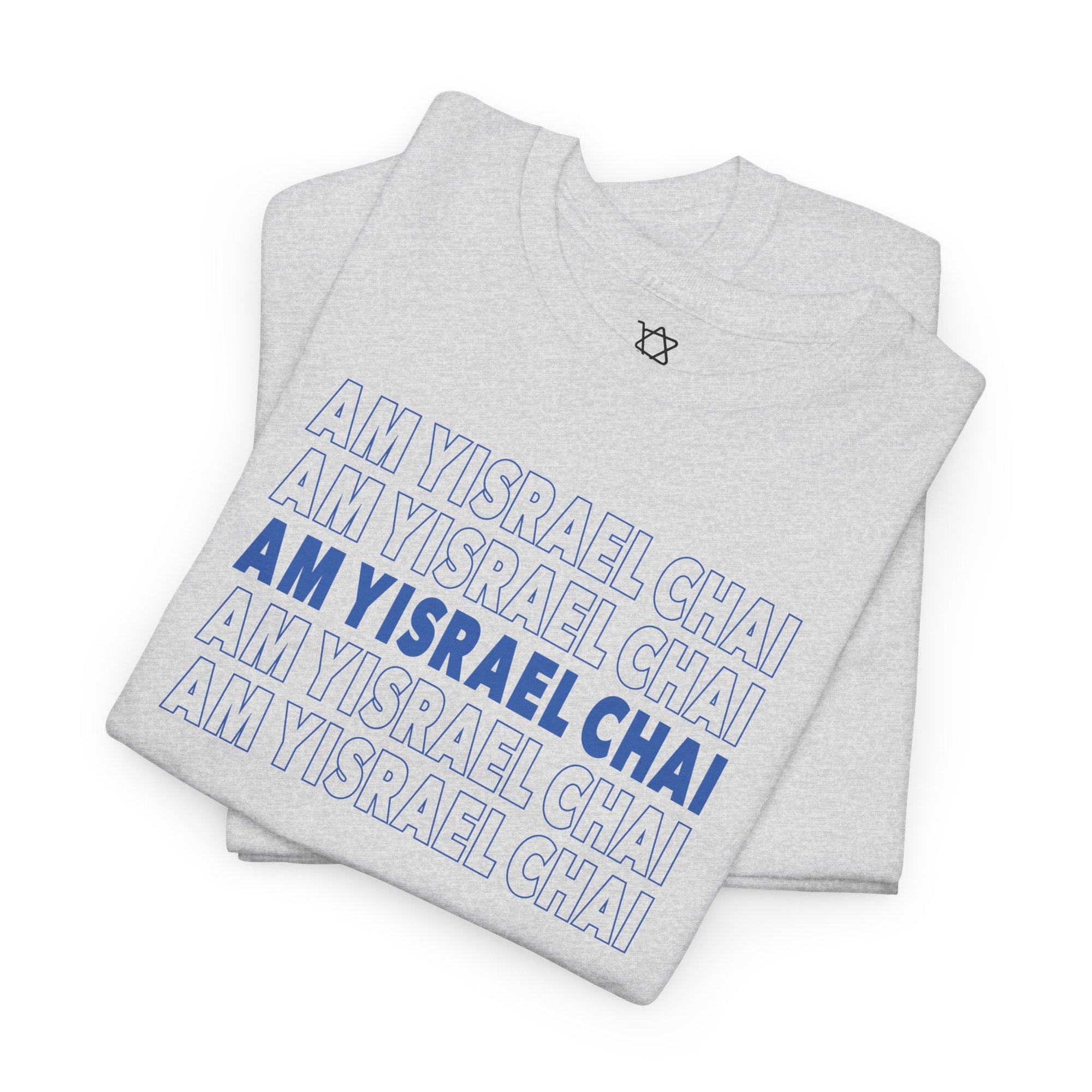 Am Yisrael Chai Repeating T-Shirt - Shop Israel