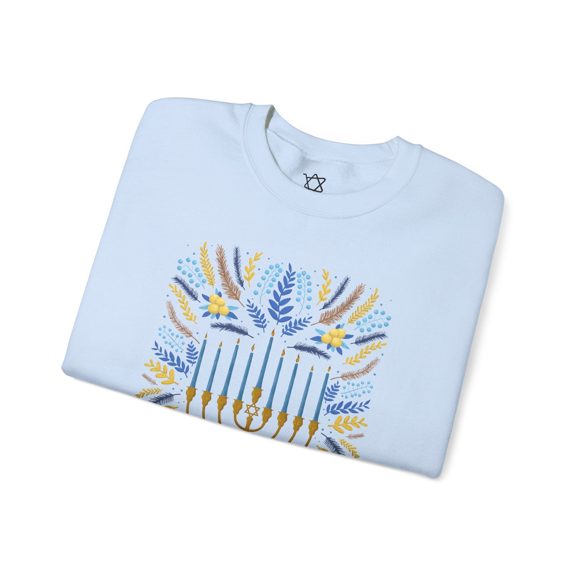 Artistic Menorah Hanukkah Sweater - Shop Israel