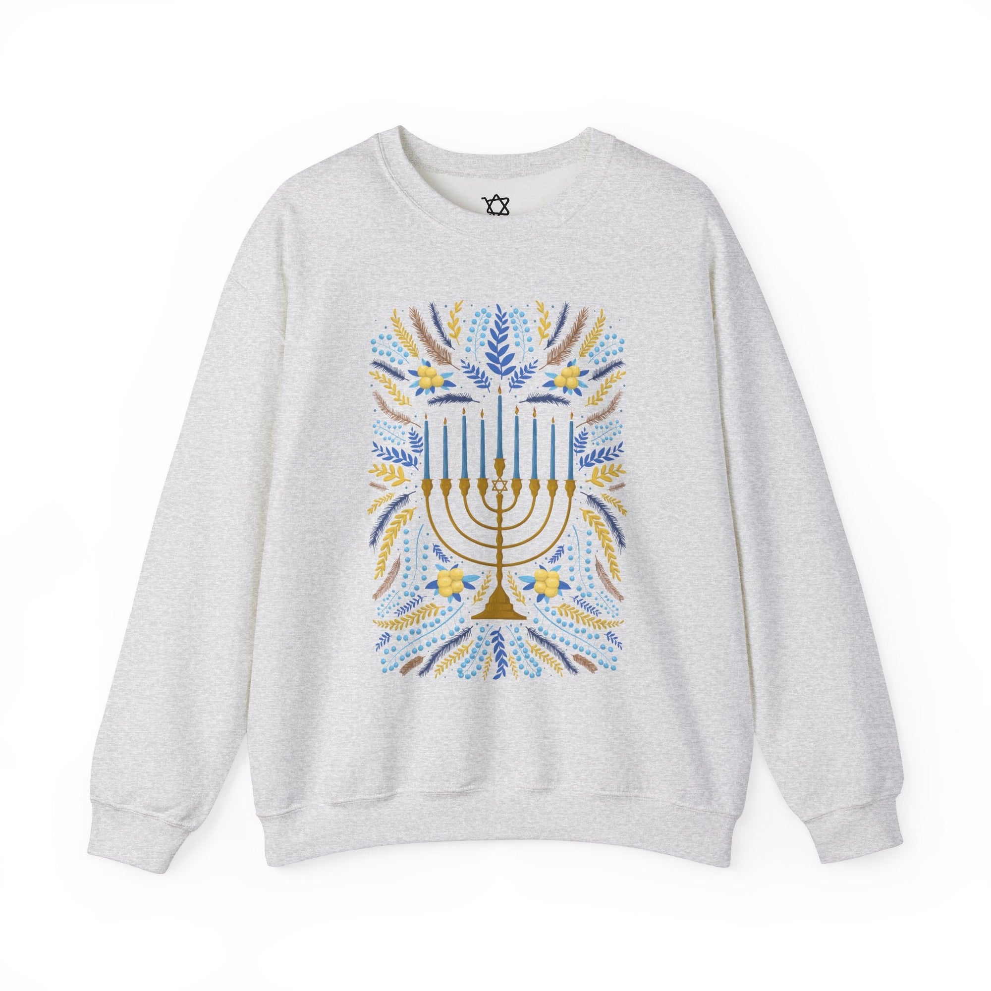 Artistic Menorah Hanukkah Sweater - Shop Israel