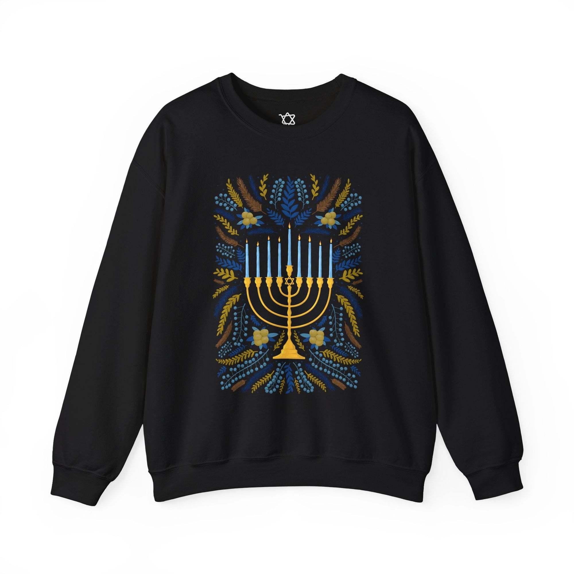 Artistic Menorah Hanukkah Sweater - Shop Israel