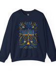 Artistic Menorah Hanukkah Sweater - Shop Israel