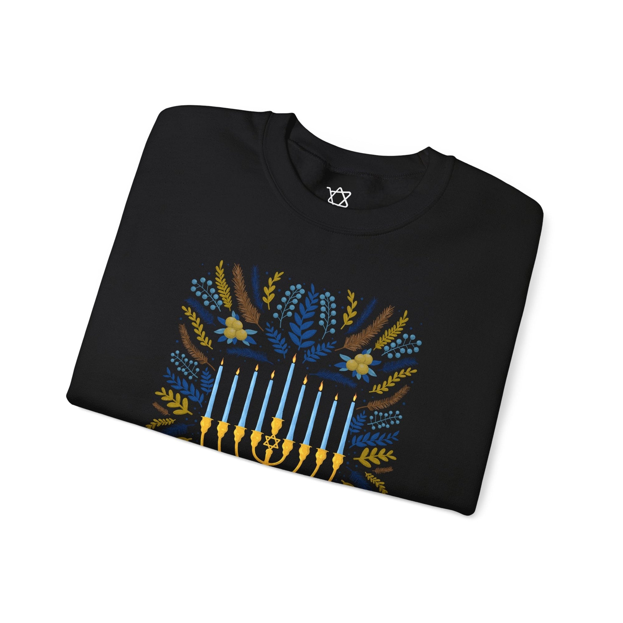 Artistic Menorah Hanukkah Sweater - Shop Israel