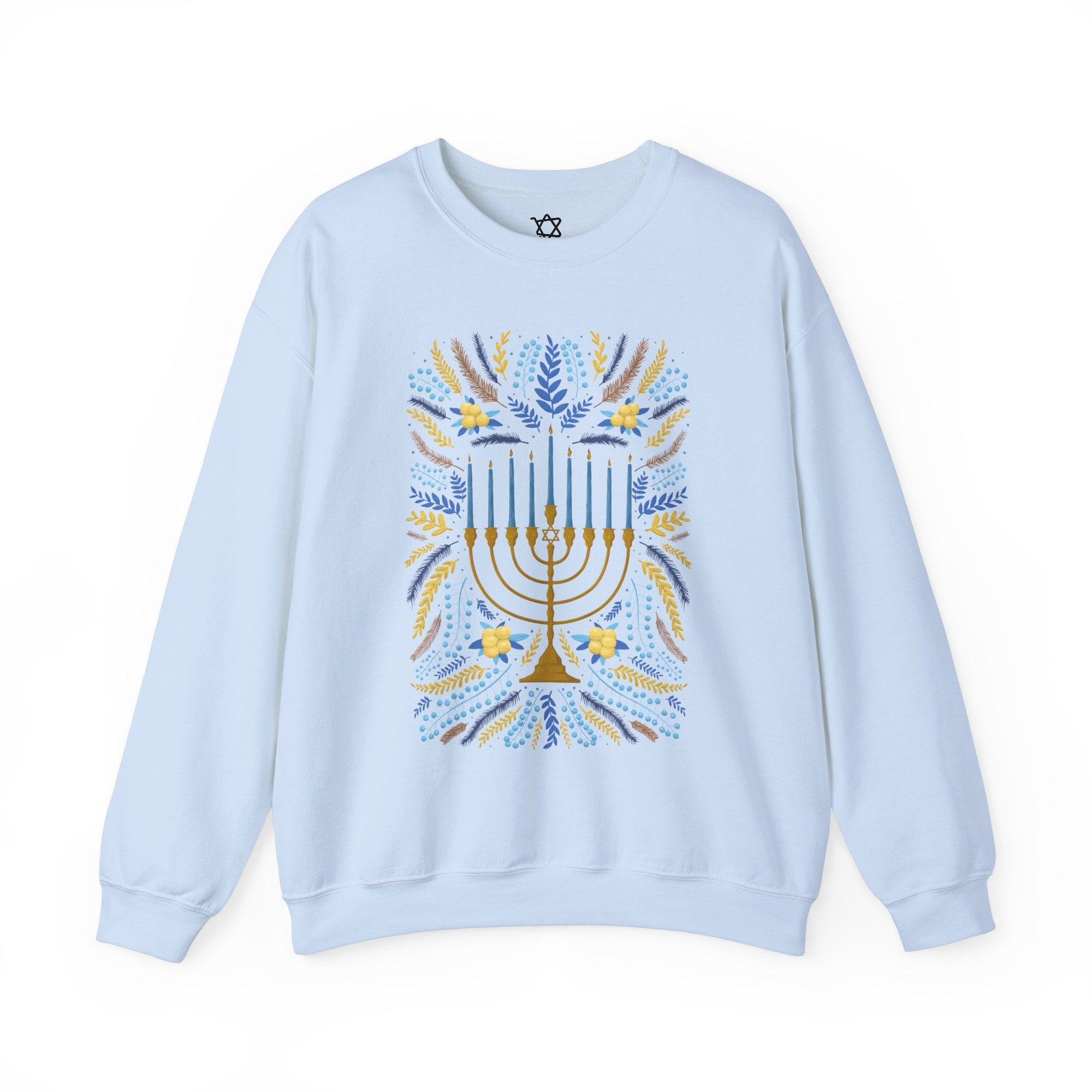 Artistic Menorah Hanukkah Sweater - Shop Israel