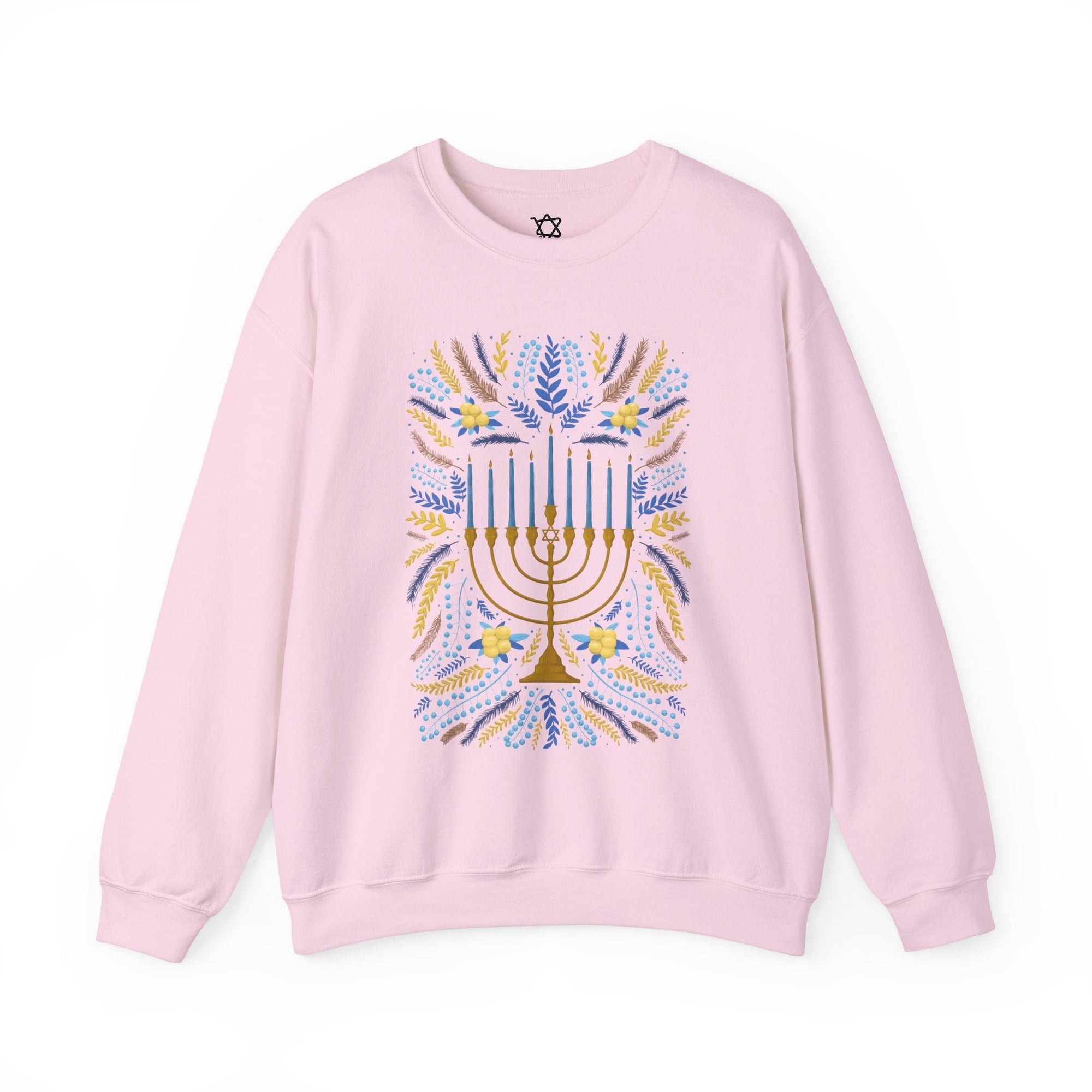 Artistic Menorah Hanukkah Sweater - Shop Israel