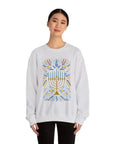 Artistic Menorah Hanukkah Sweater - Shop Israel