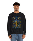 Artistic Menorah Hanukkah Sweater - Shop Israel