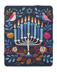 Artistic Menorah Sherpa Blanket - Shop Israel