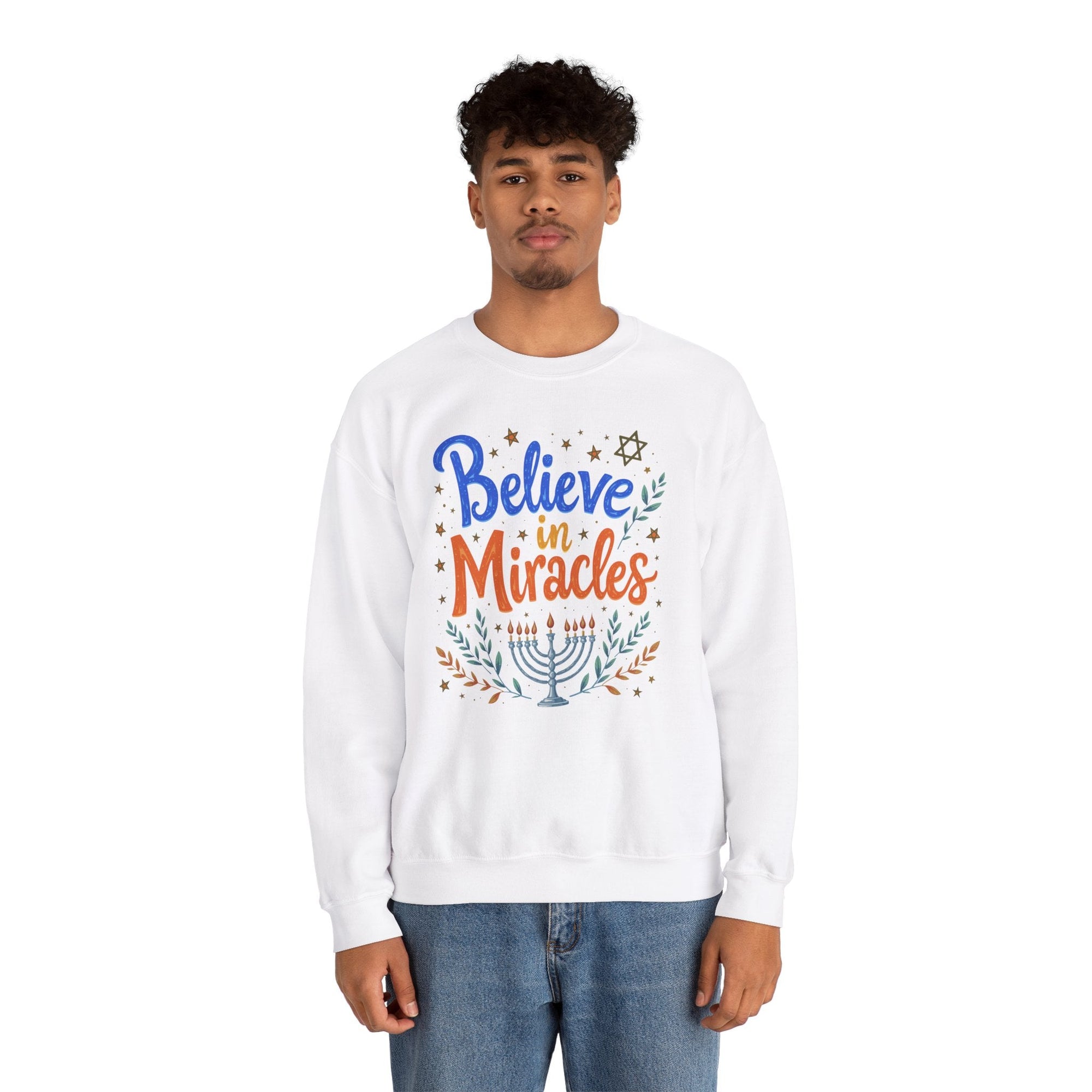 Believe in Miracles Hanukkah Sweater - Shop Israel