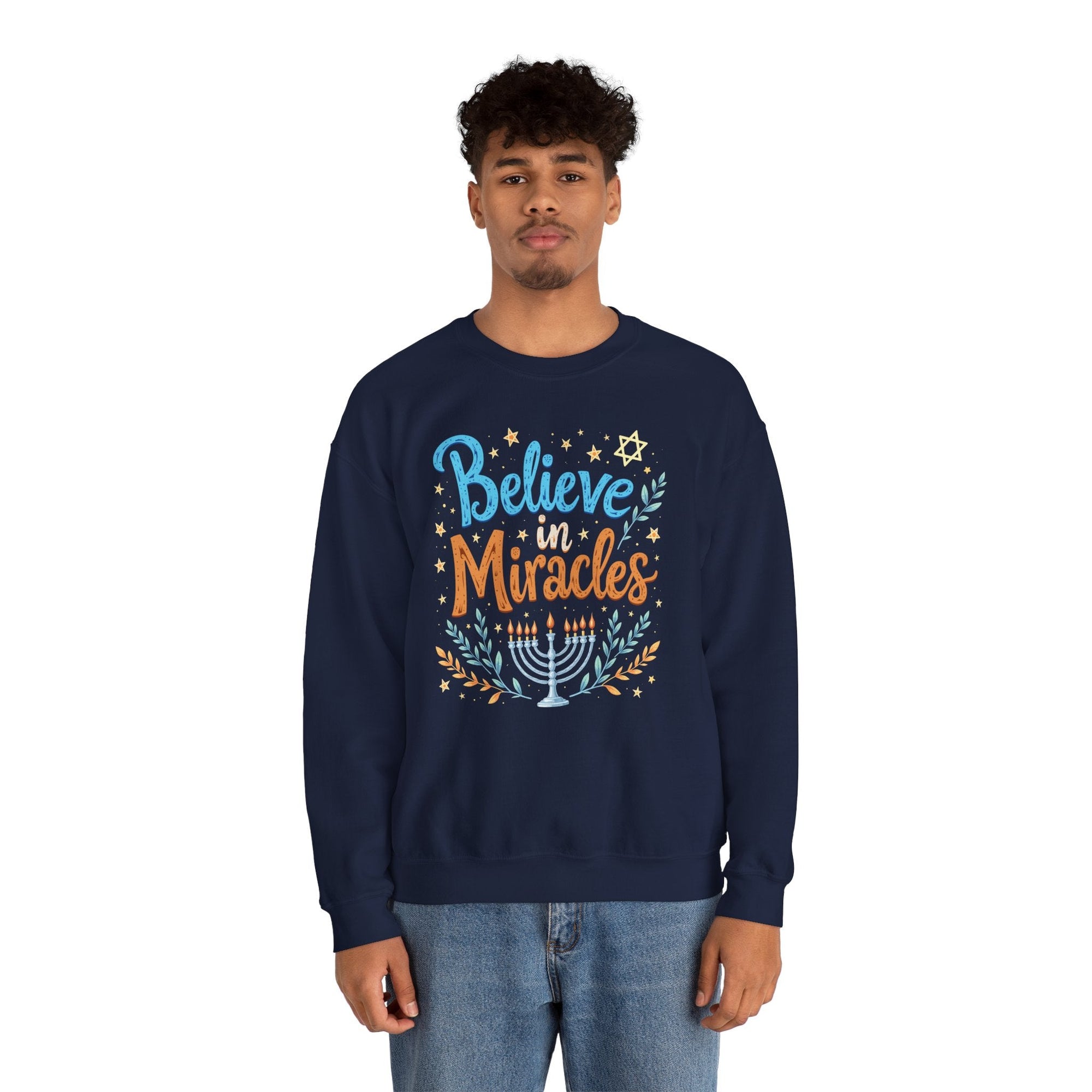 Believe in Miracles Hanukkah Sweater - Shop Israel