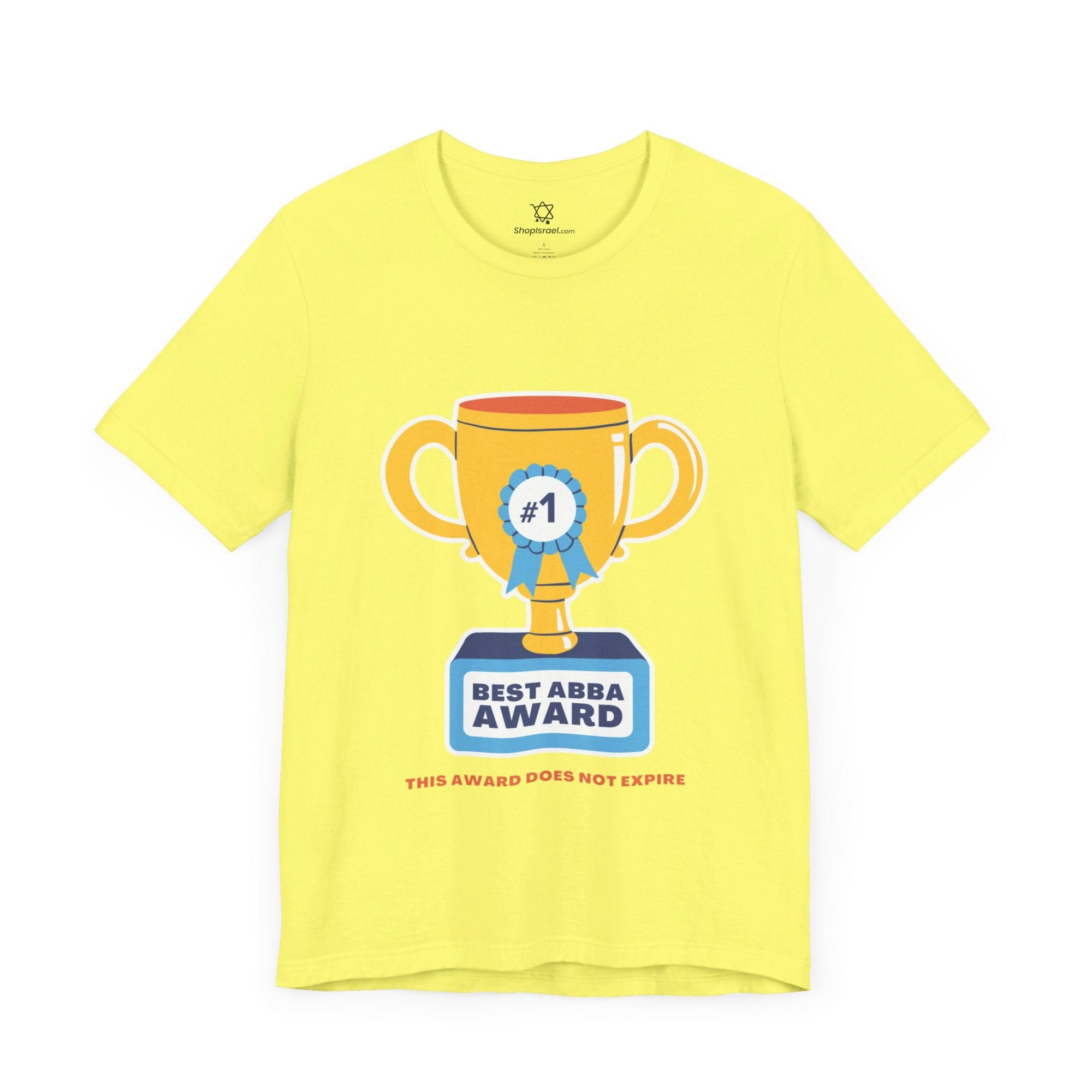 Best Abba Award T - Shirt - Shop Israel