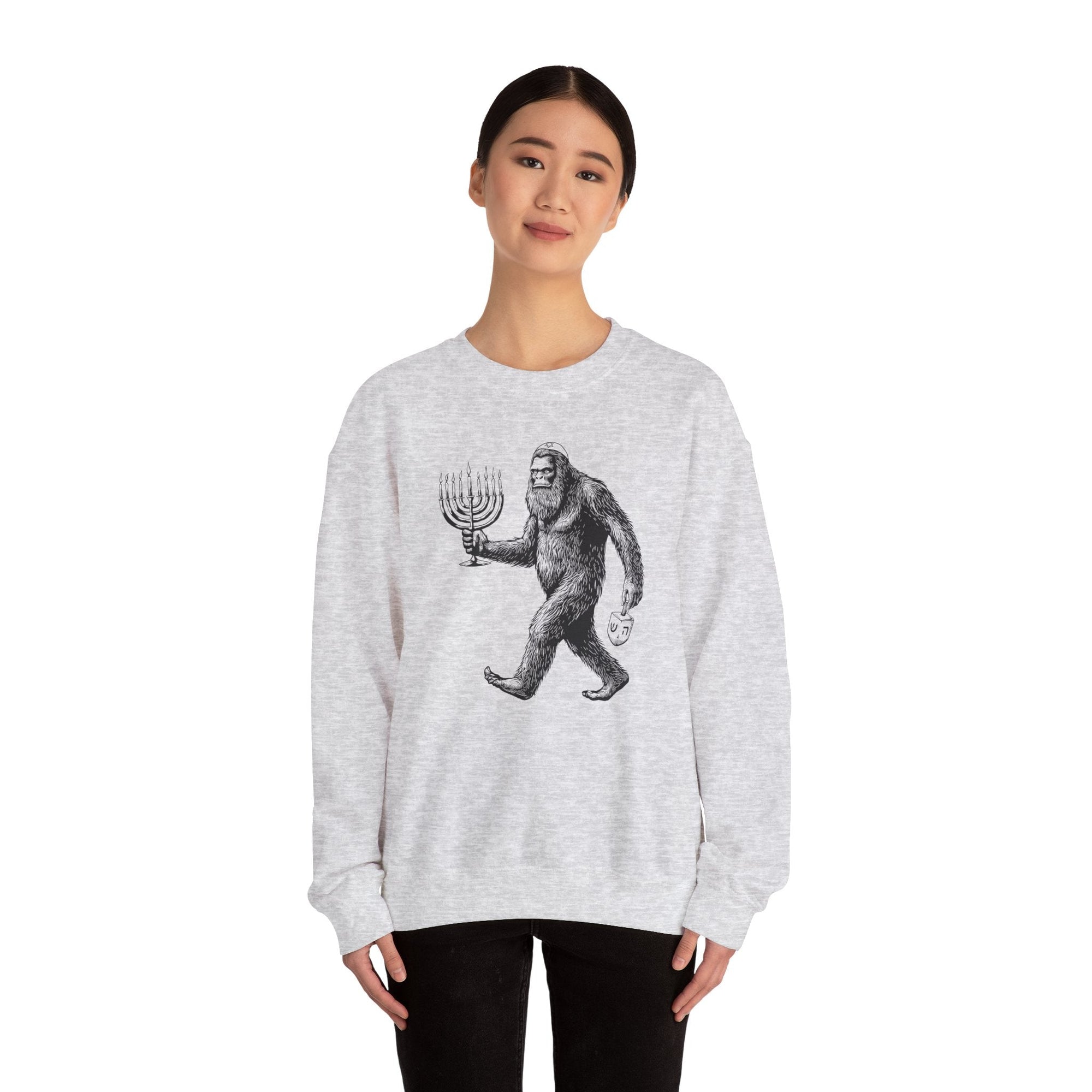 Bigfoot Yeti Hanukkah Sweater - Shop Israel