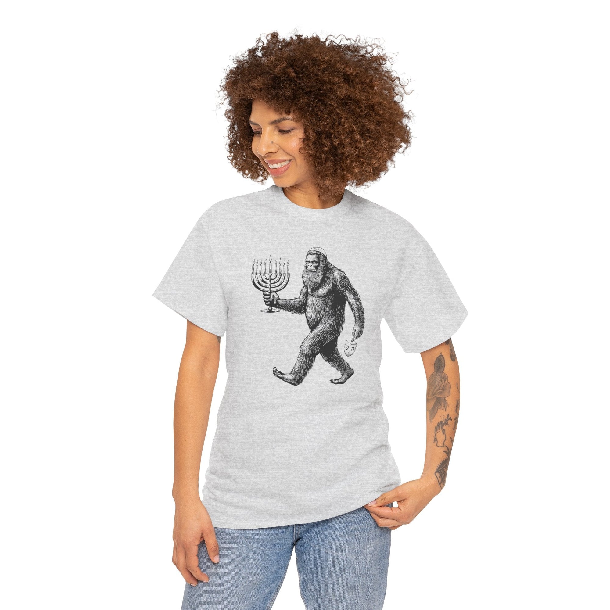 Bigfoot Yeti Hanukkah T-Shirt - Shop Israel