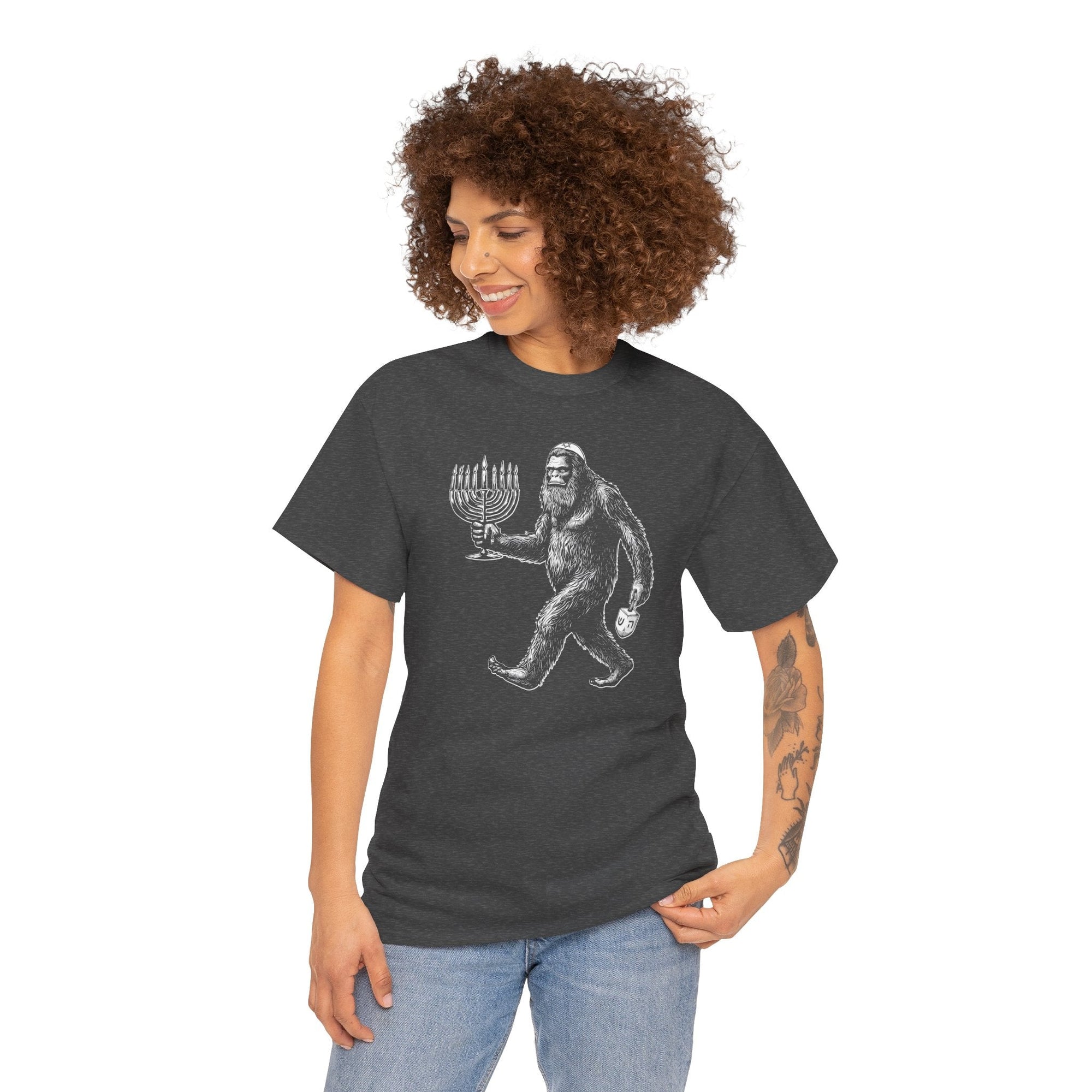 Bigfoot Yeti Hanukkah T-Shirt - Shop Israel