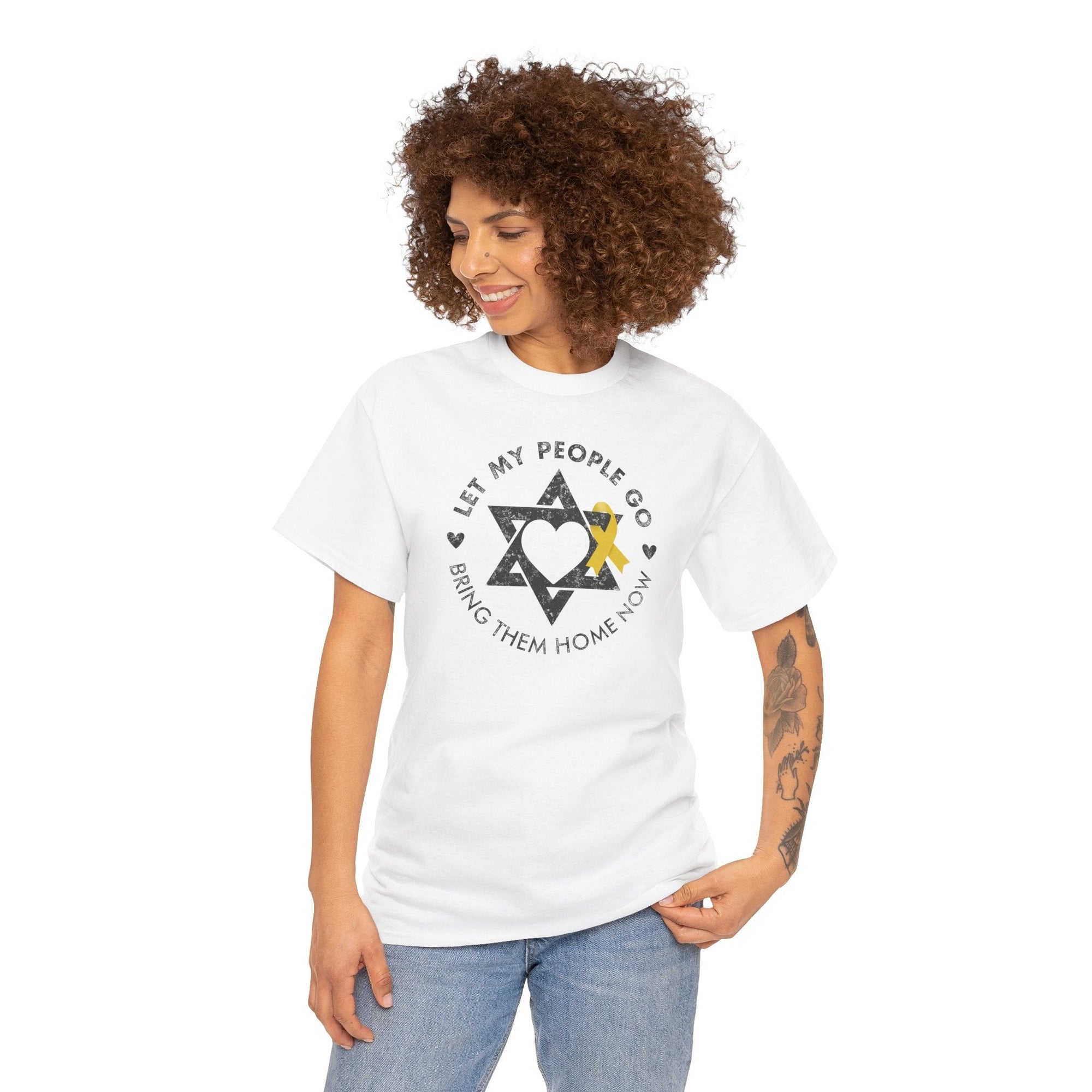 Bring Them Home Star of David Heart T-Shirt - Shop Israel