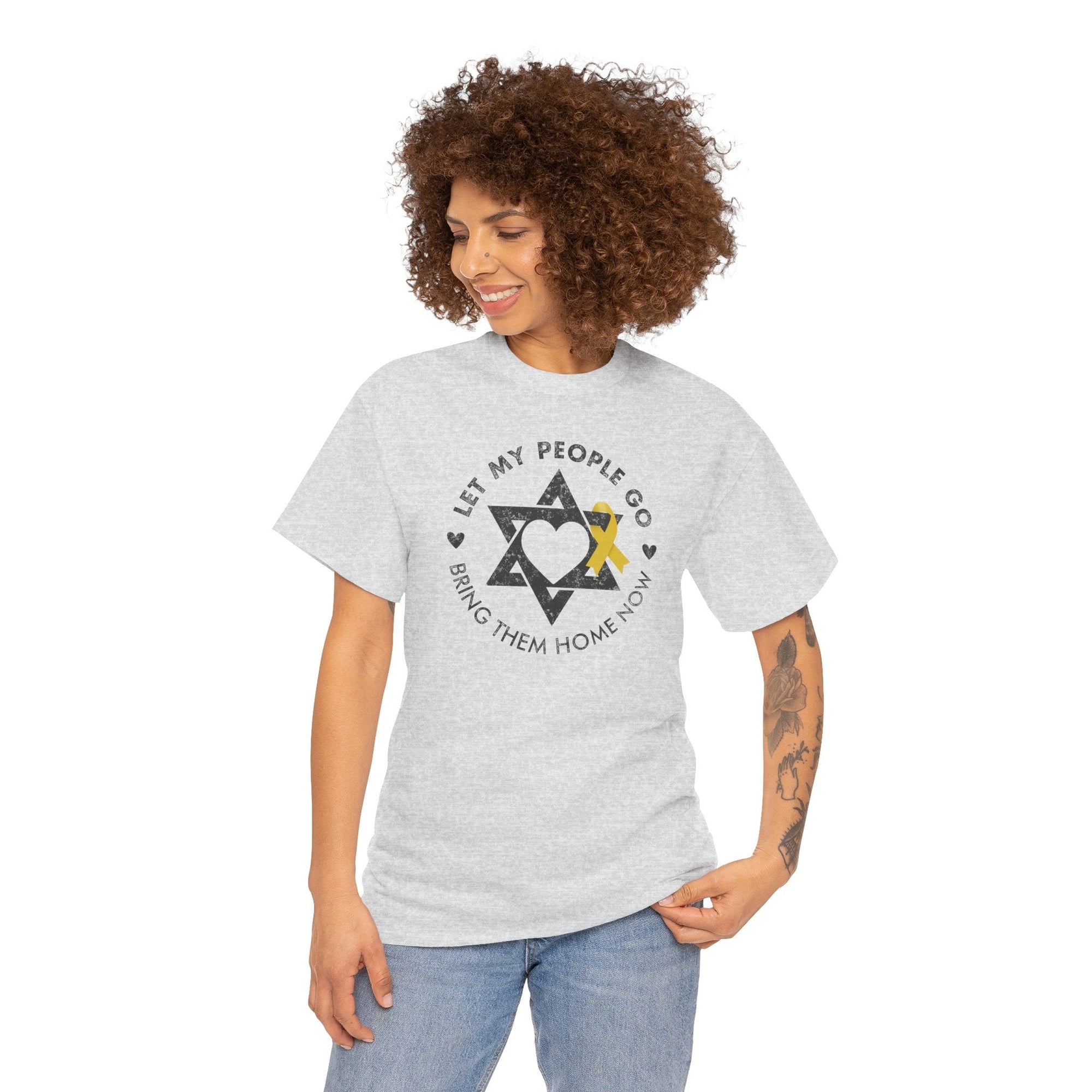 Bring Them Home Star of David Heart T-Shirt - Shop Israel