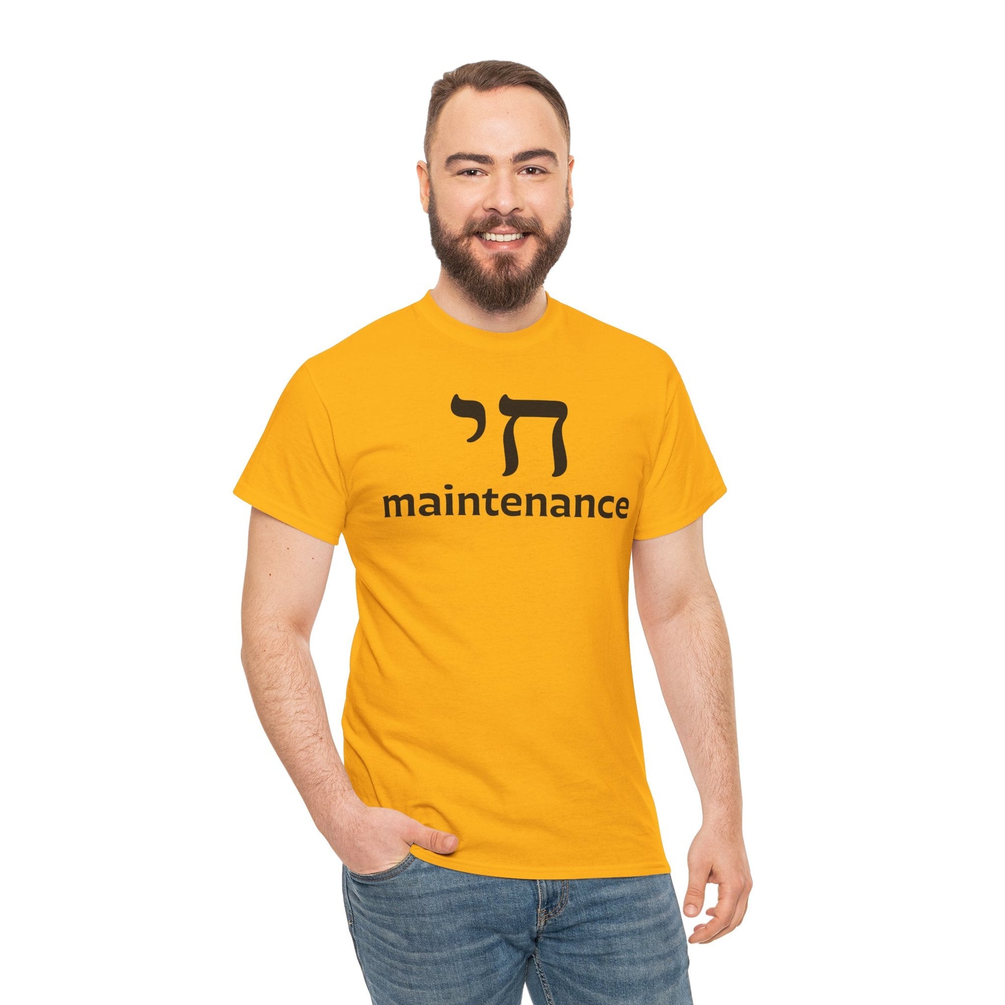 Chai Maintenance T-Shirt - Shop Israel