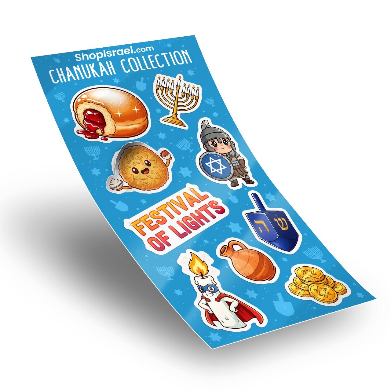 Chanukah Stickers - Shop Israel