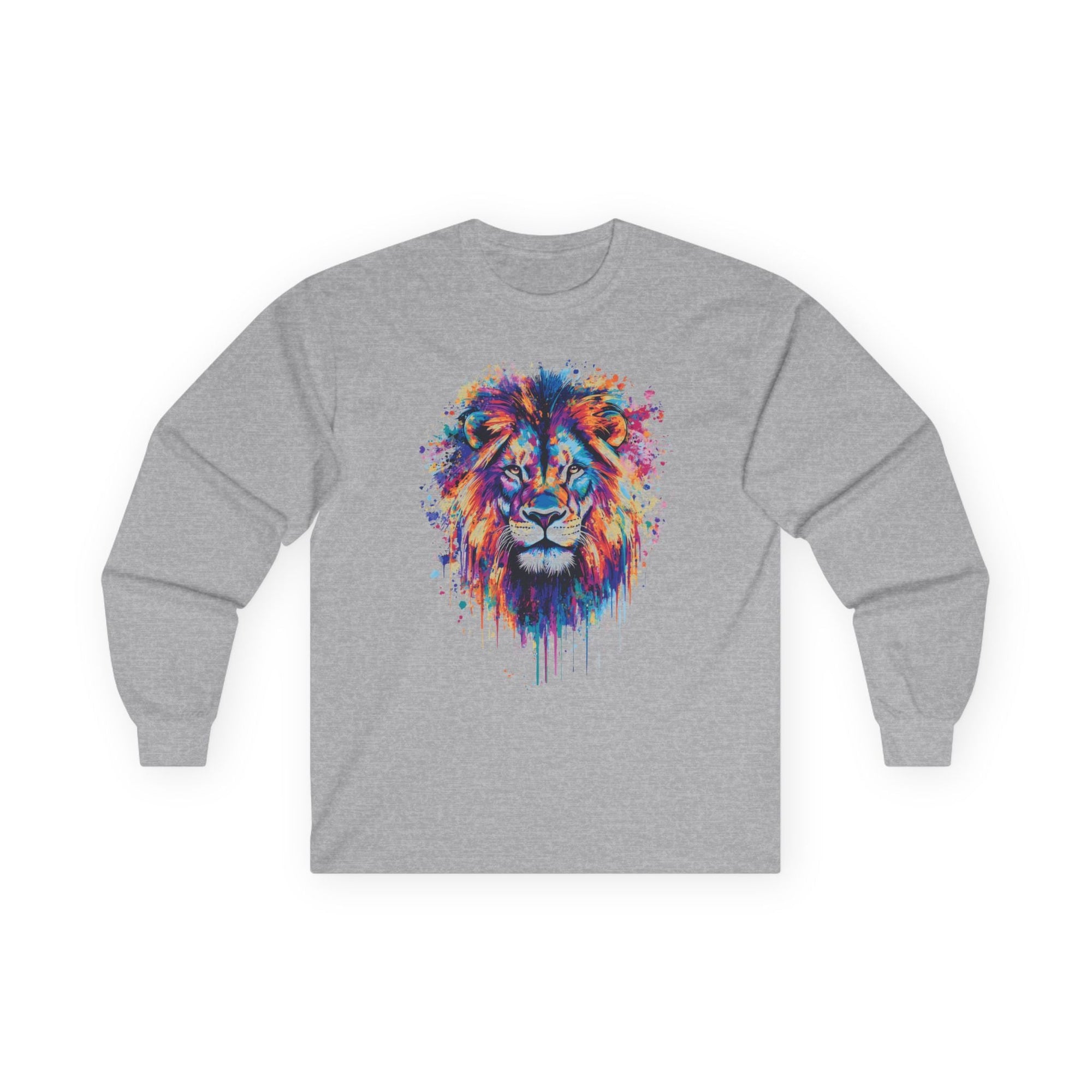 Colorful Lion Long Sleeve T-Shirt - Shop Israel