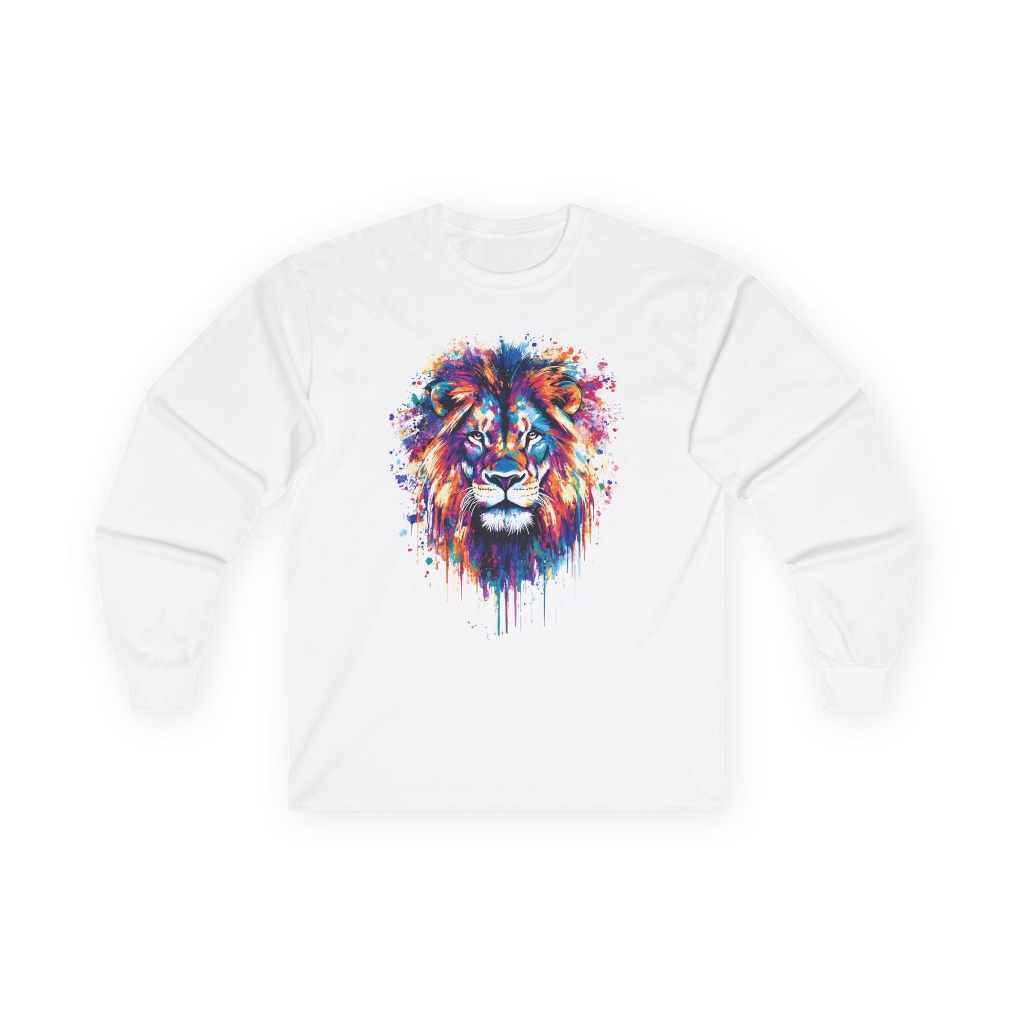 Colorful Lion Long Sleeve T-Shirt - Shop Israel