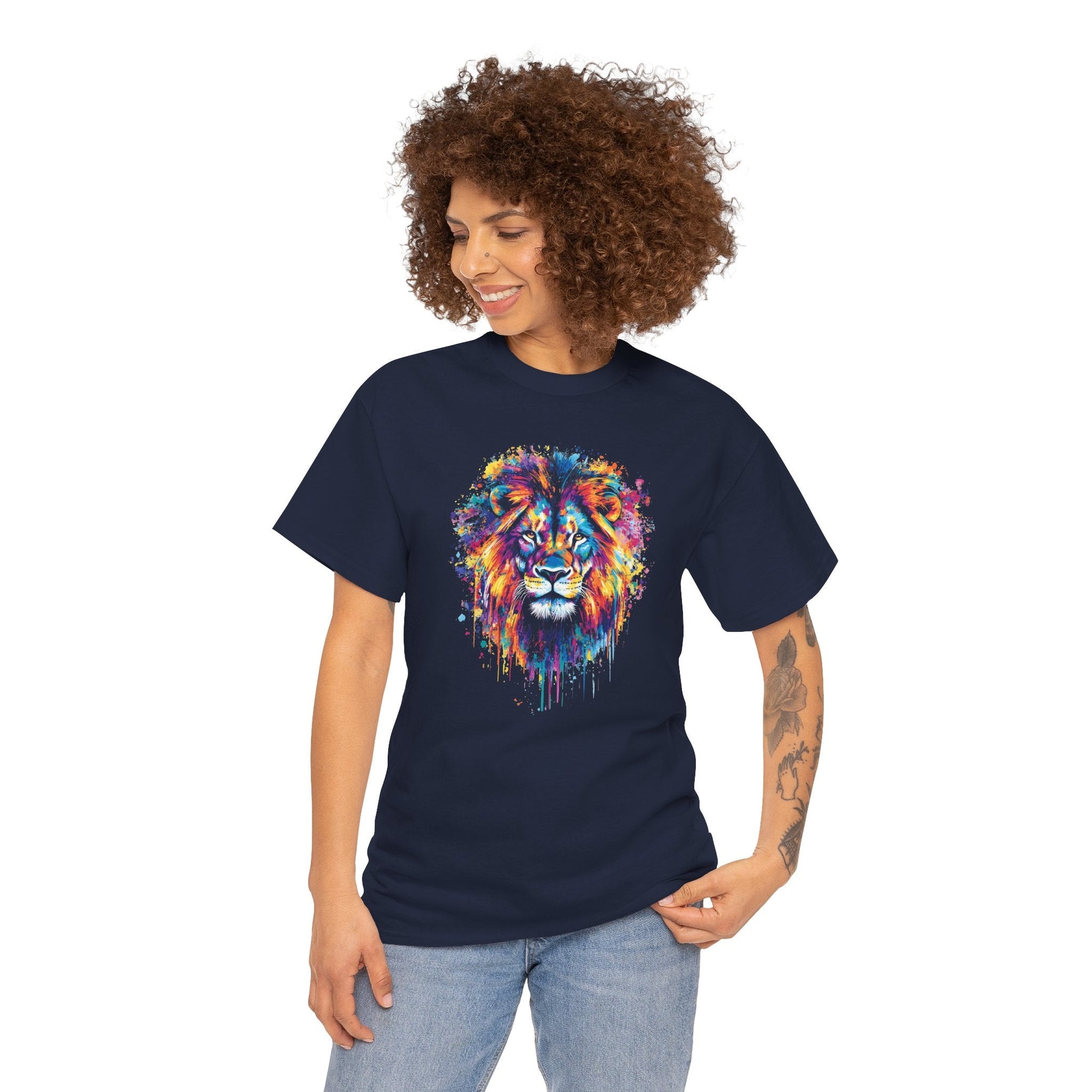 Colorful Lion of Judah T-Shirt - Shop Israel