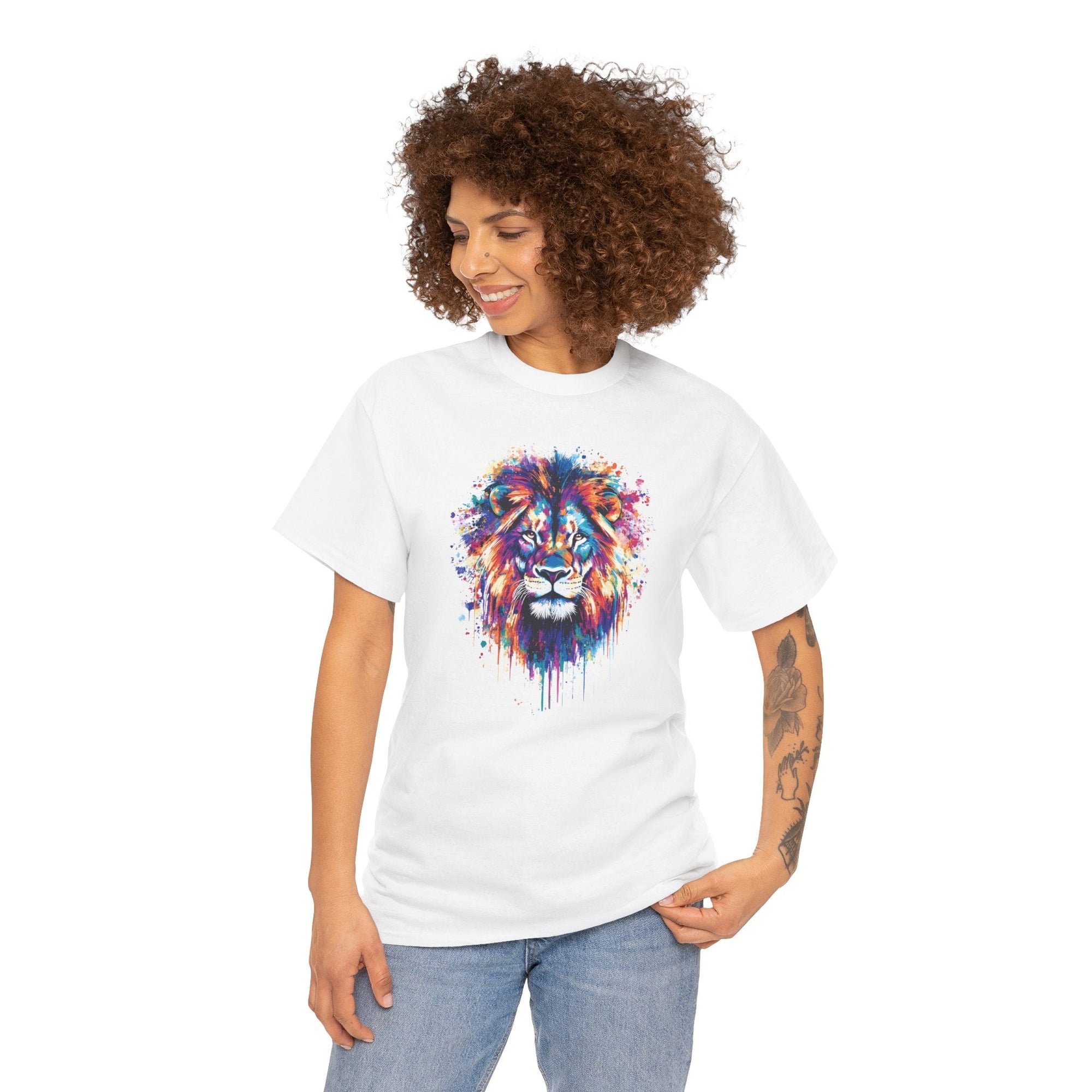 Colorful Lion of Judah T-Shirt - Shop Israel