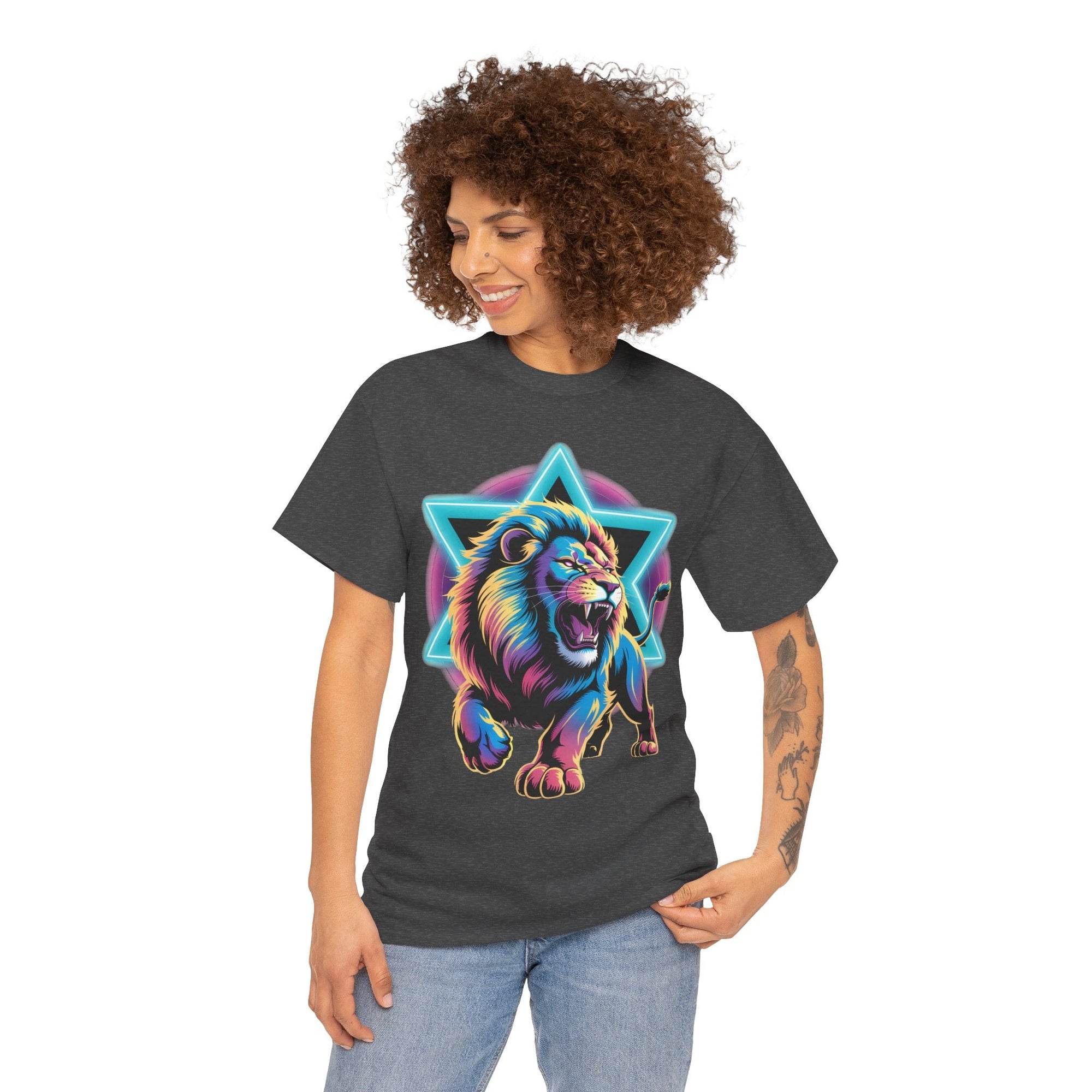 Colorful Lion of Judah T-Shirt - Shop Israel