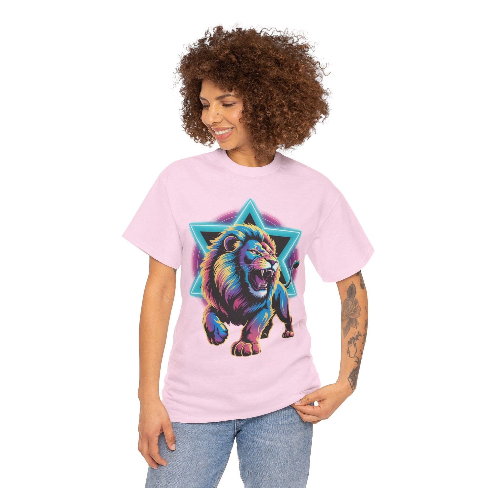 Colorful Lion of Judah T-Shirt - Shop Israel