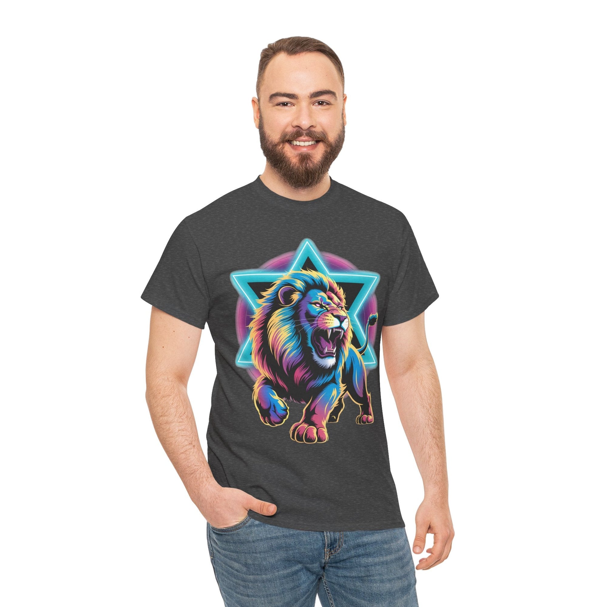 Colorful Lion of Judah T-Shirt - Shop Israel