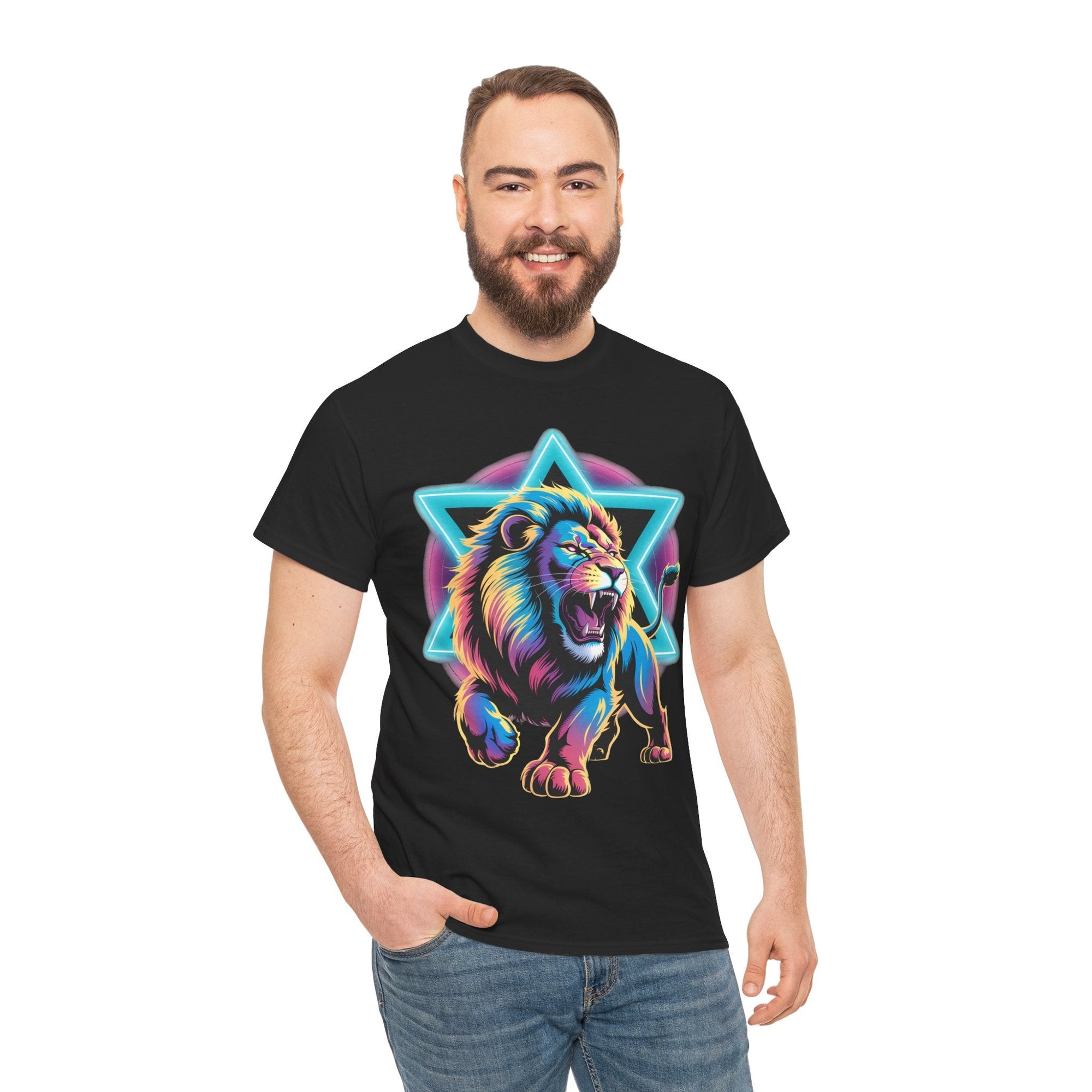 Colorful Lion of Judah T-Shirt - Shop Israel