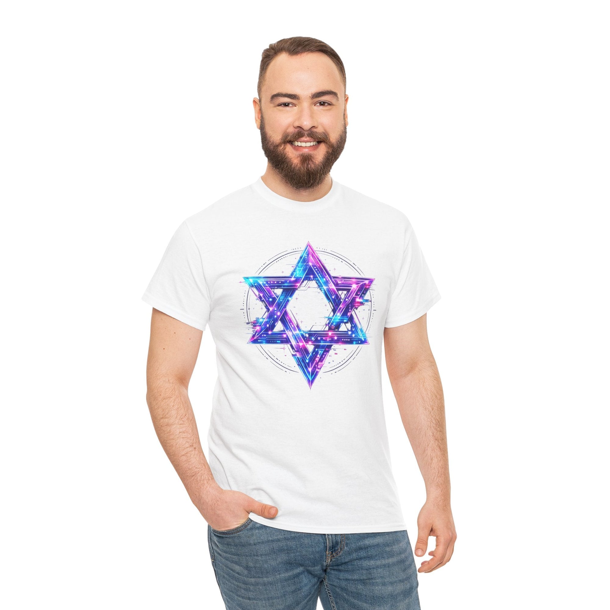 Cyber Star of David T-Shirt - Shop Israel